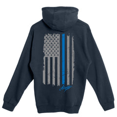 Back the Blue Zip Up Hoodie