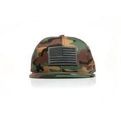 USA Black Flag Patch Snapback