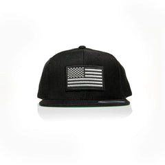 USA Black Flag Patch Snapback