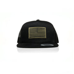 USA Green Flag Patch Trucker