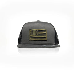 USA Green Flag Patch Trucker