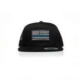 Thin Blue Line Patch Trucker