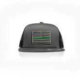 Thin Green Line Patch Trucker