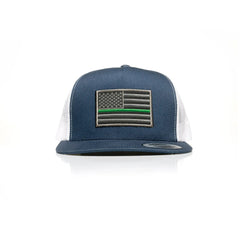 Thin Green Line Patch Trucker