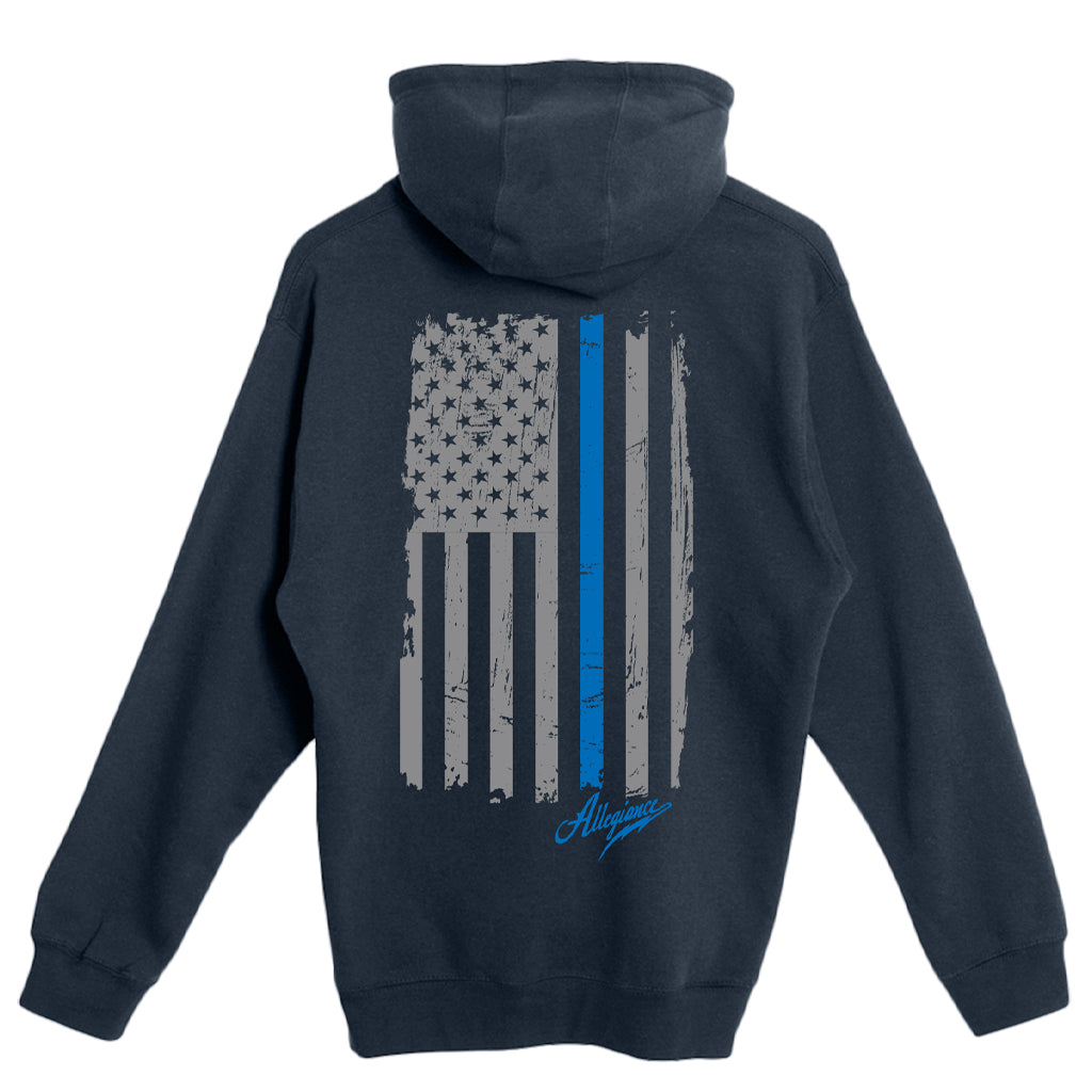 Back the Blue Zip Up Hoodie