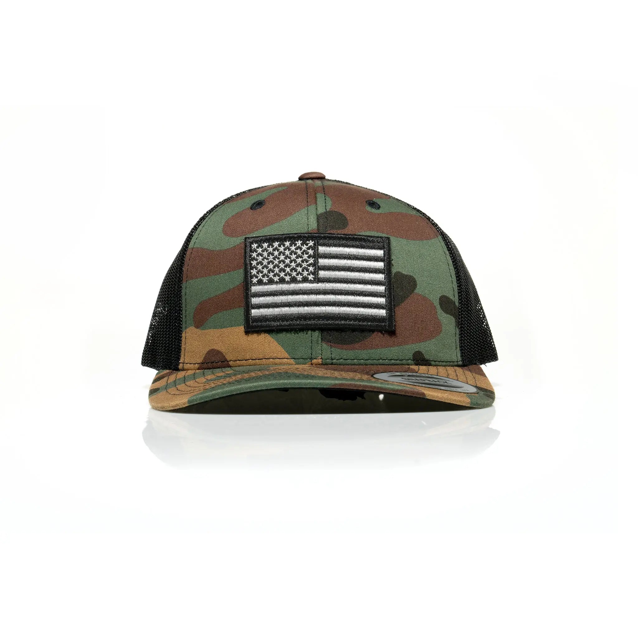 USA Black Flag Patch Trucker