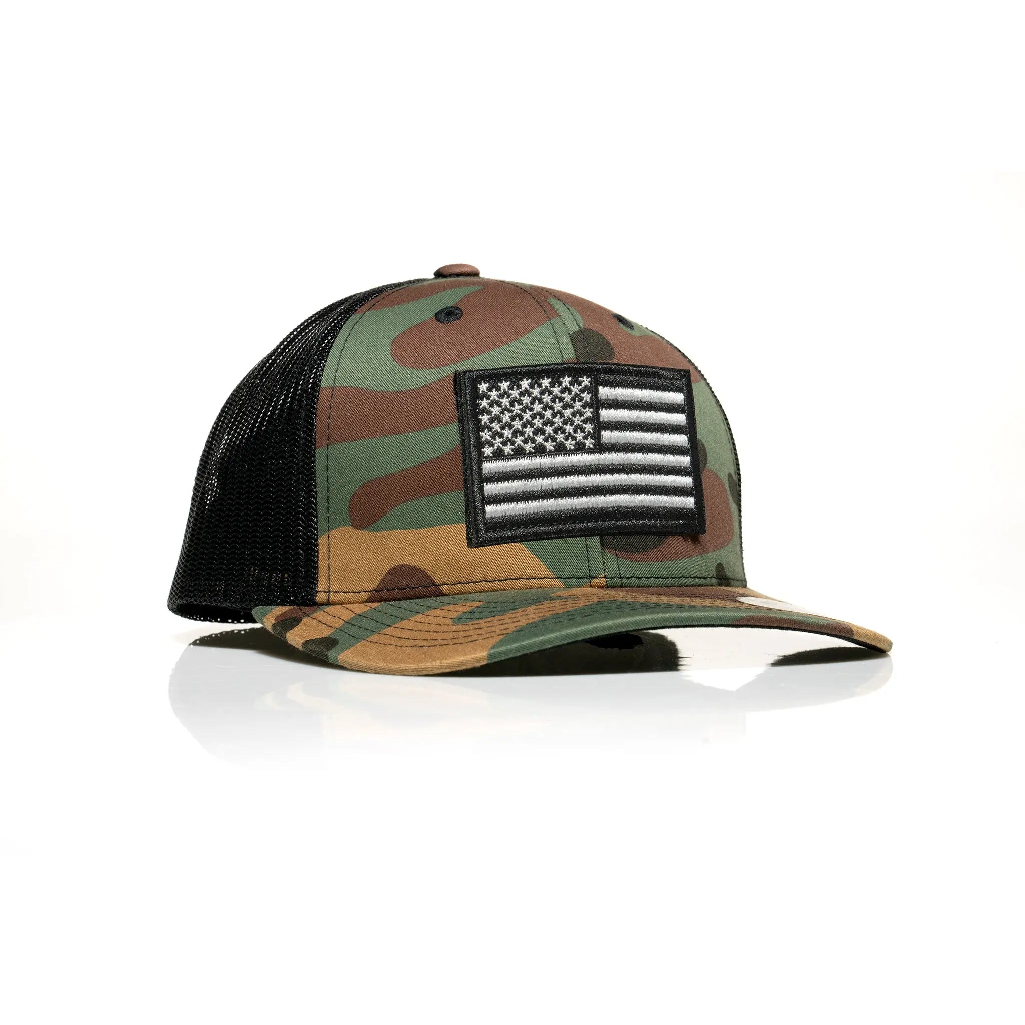 USA Black Flag Patch Trucker