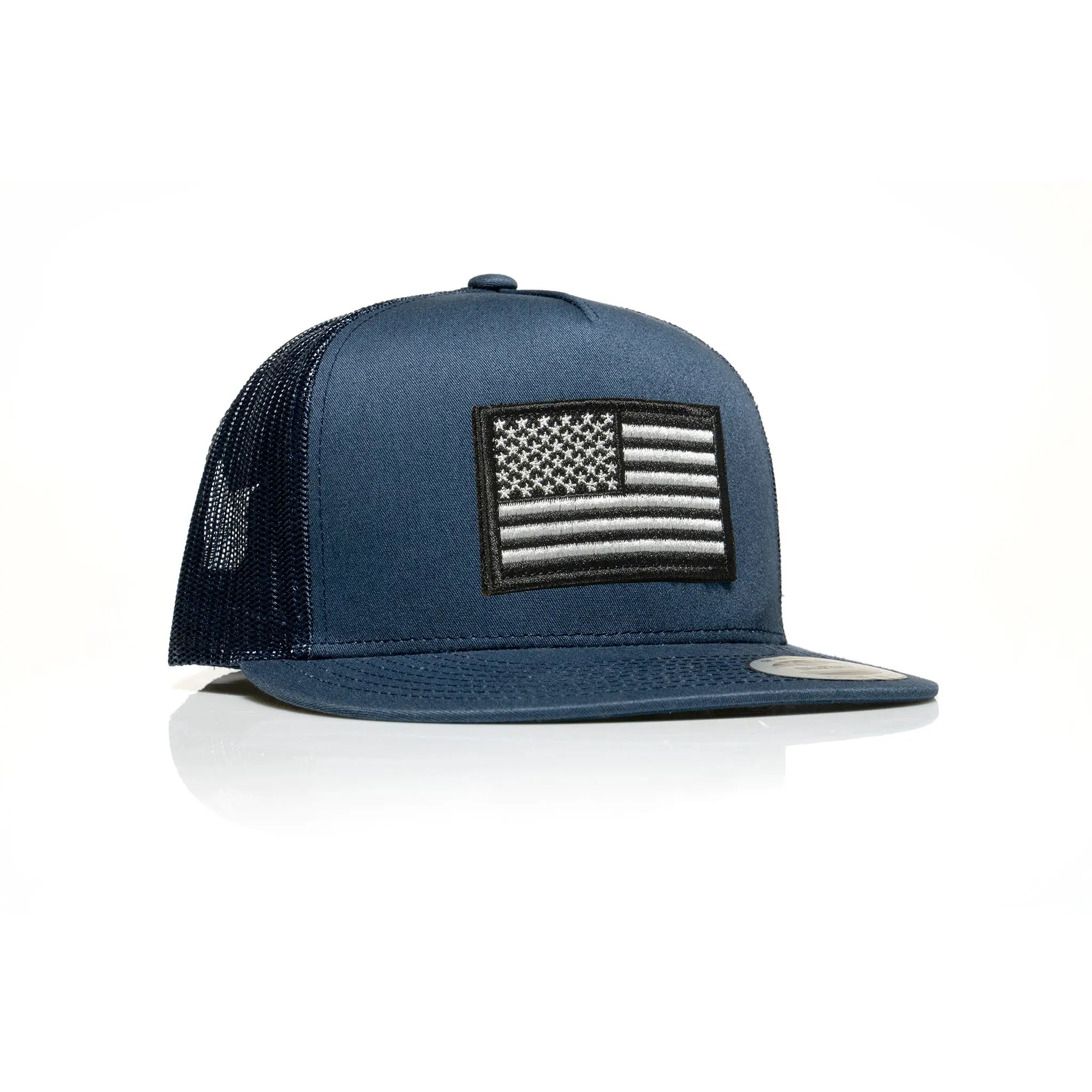 USA Black Flag Patch Trucker