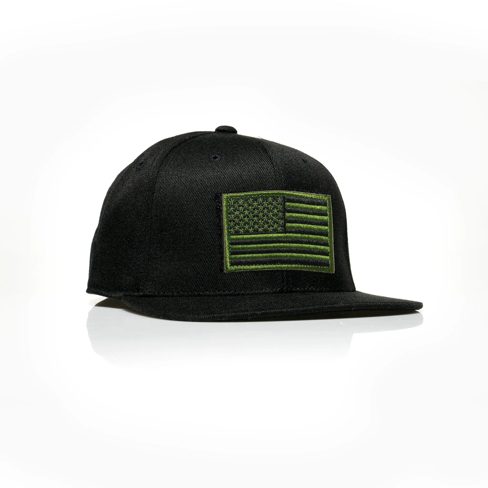 USA Green Flag Patch Flexfit Snapback 110