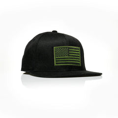 USA Green Flag Patch Flexfit Snapback 110
