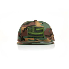 USA Green Flag Patch Snapback