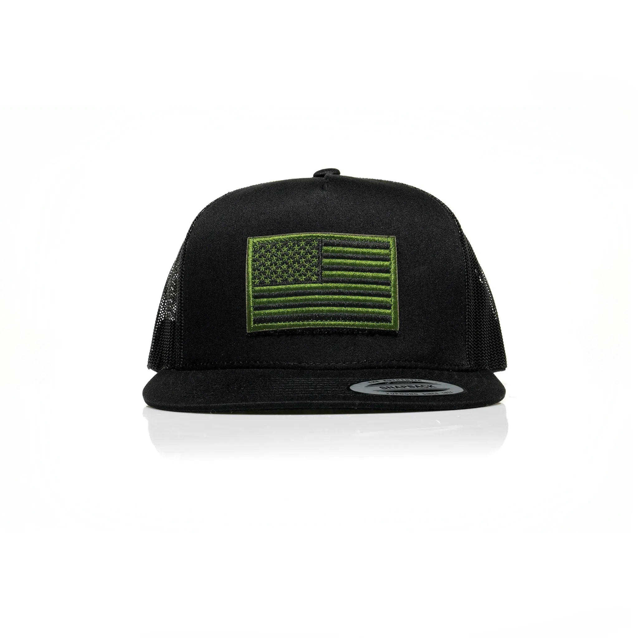 USA Green Flag Patch Trucker