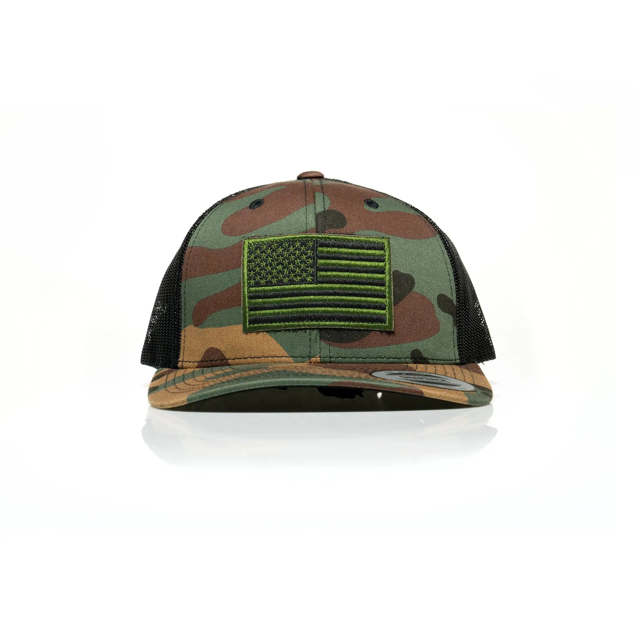 USA Green Flag Patch Trucker
