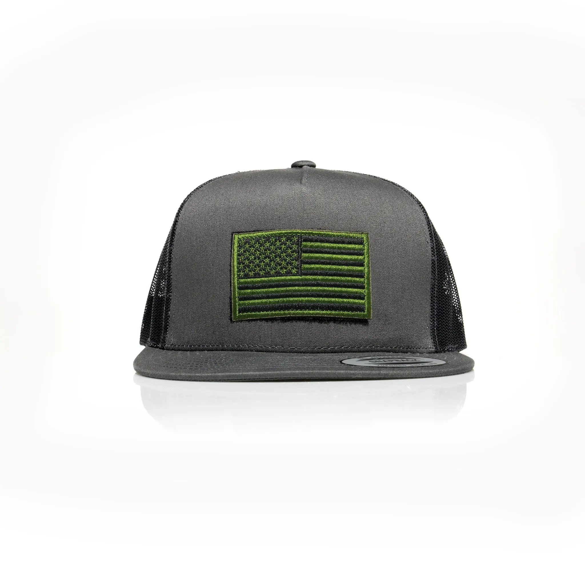 USA Green Flag Patch Trucker