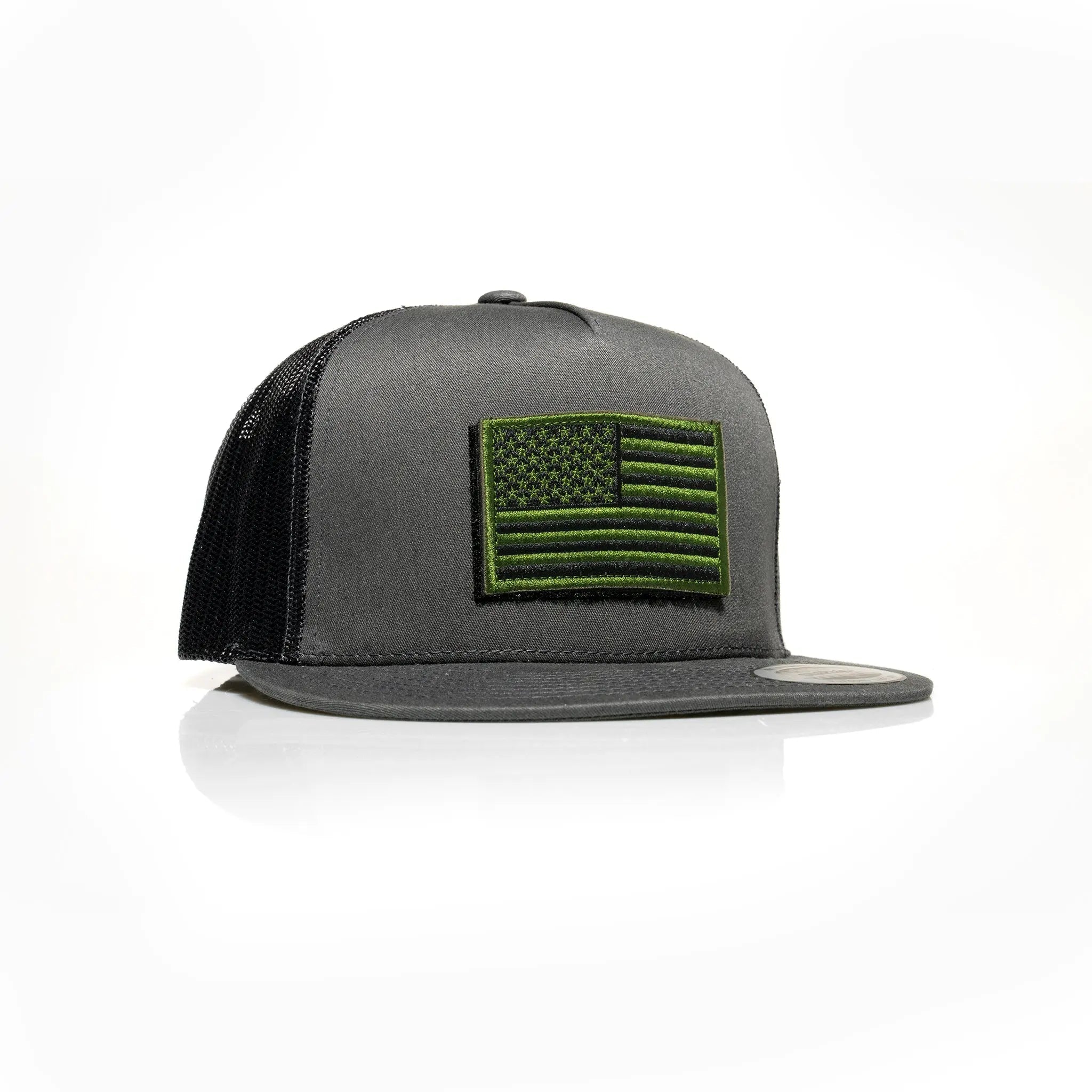 USA Green Flag Patch Trucker