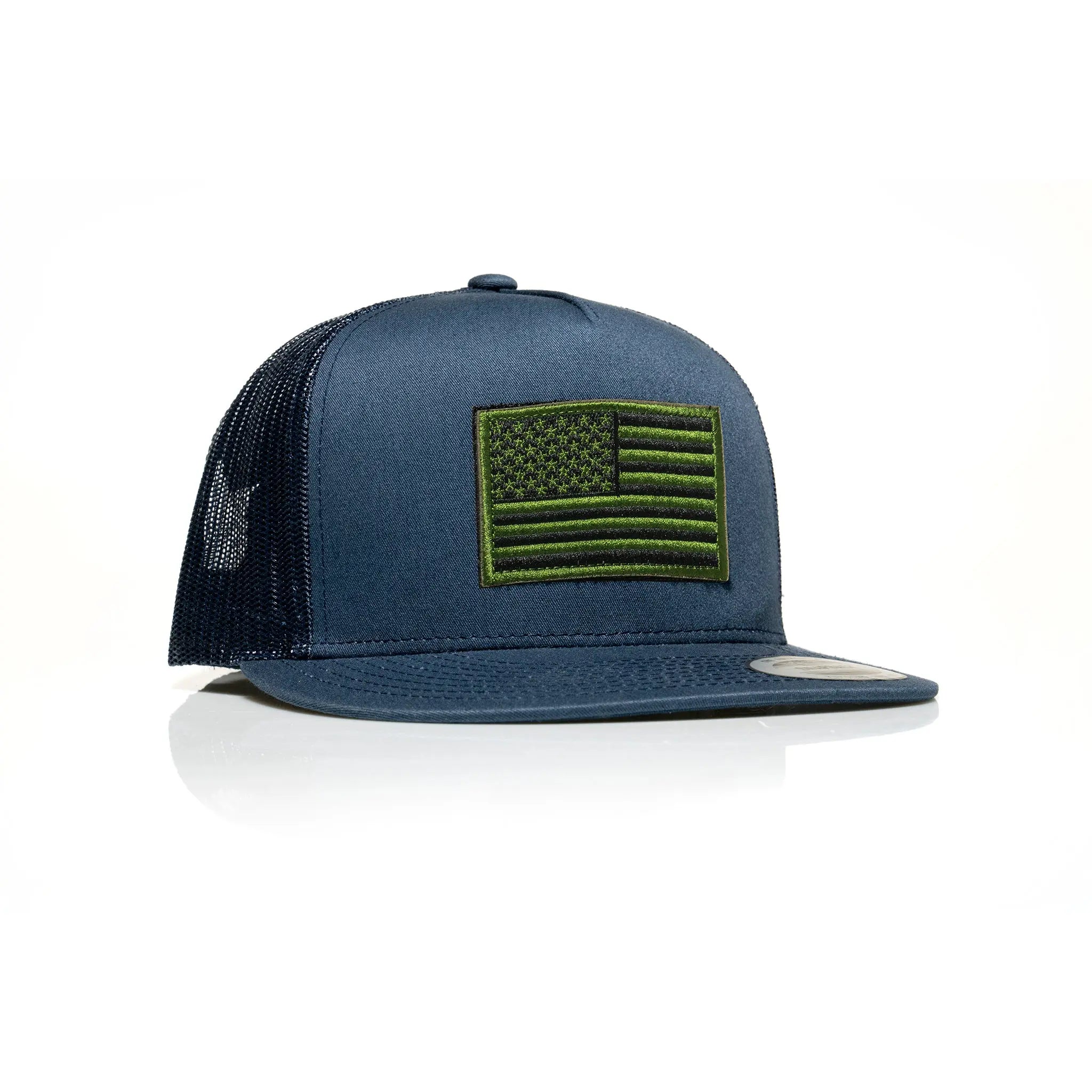 USA Green Flag Patch Trucker