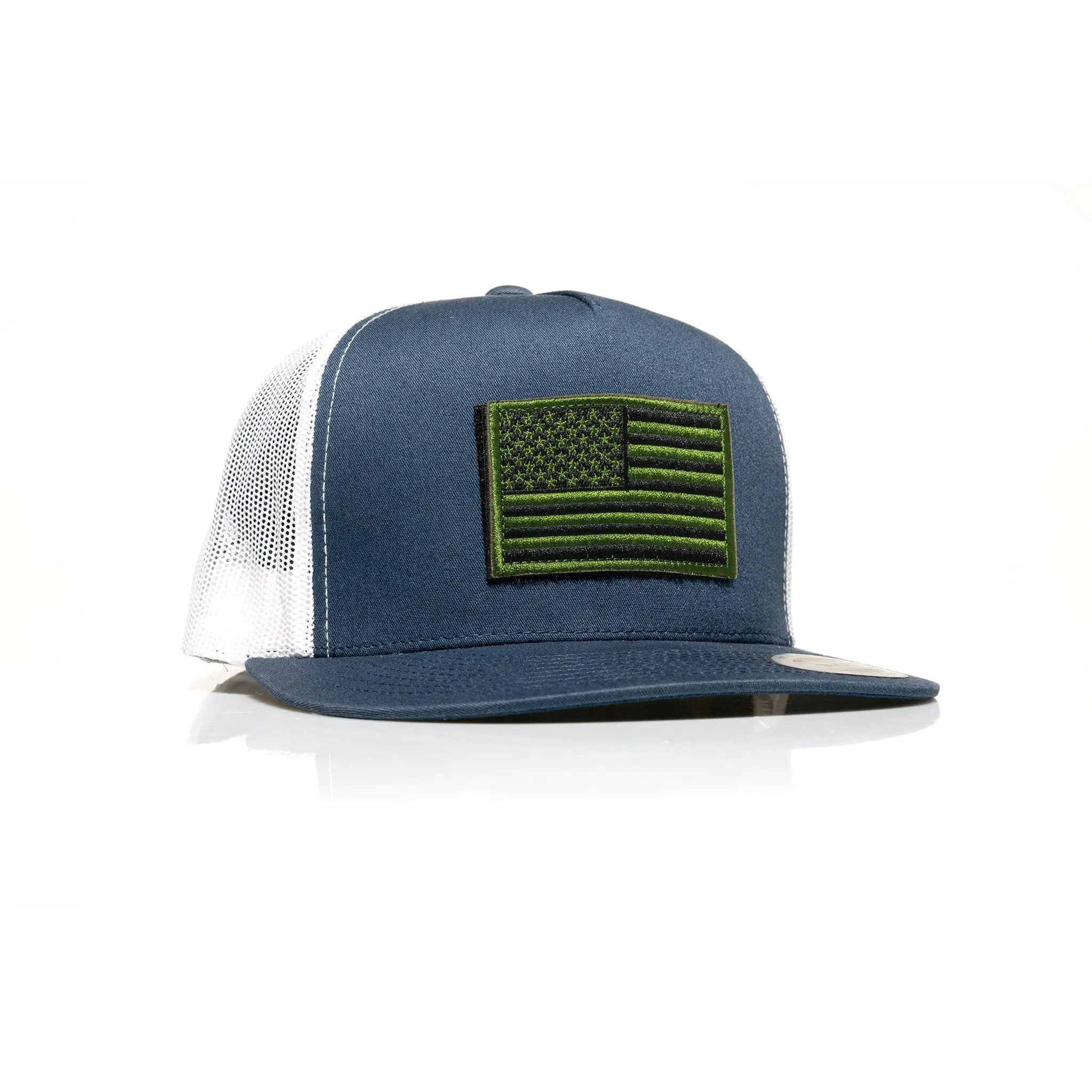 USA Green Flag Patch Trucker