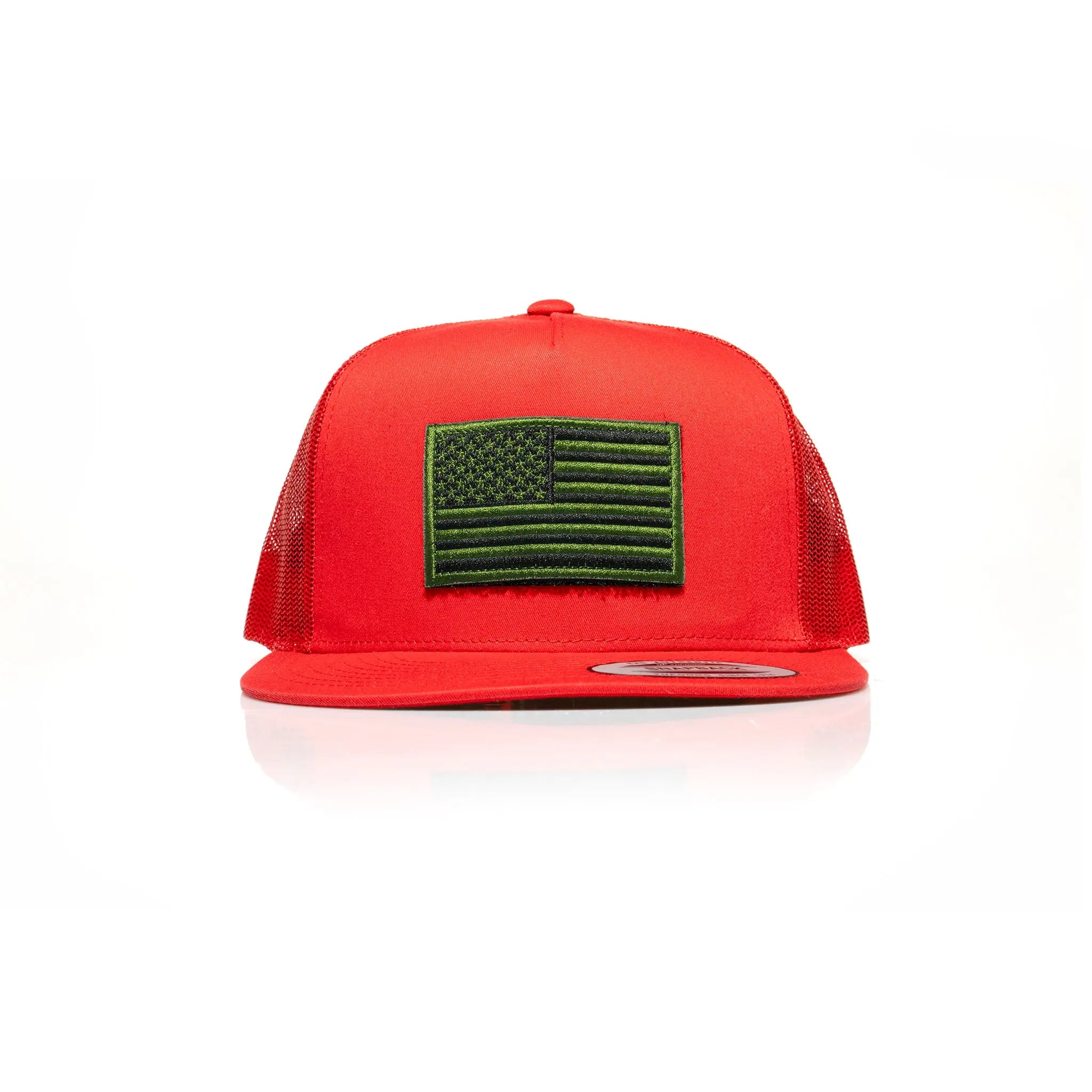 USA Green Flag Patch Trucker