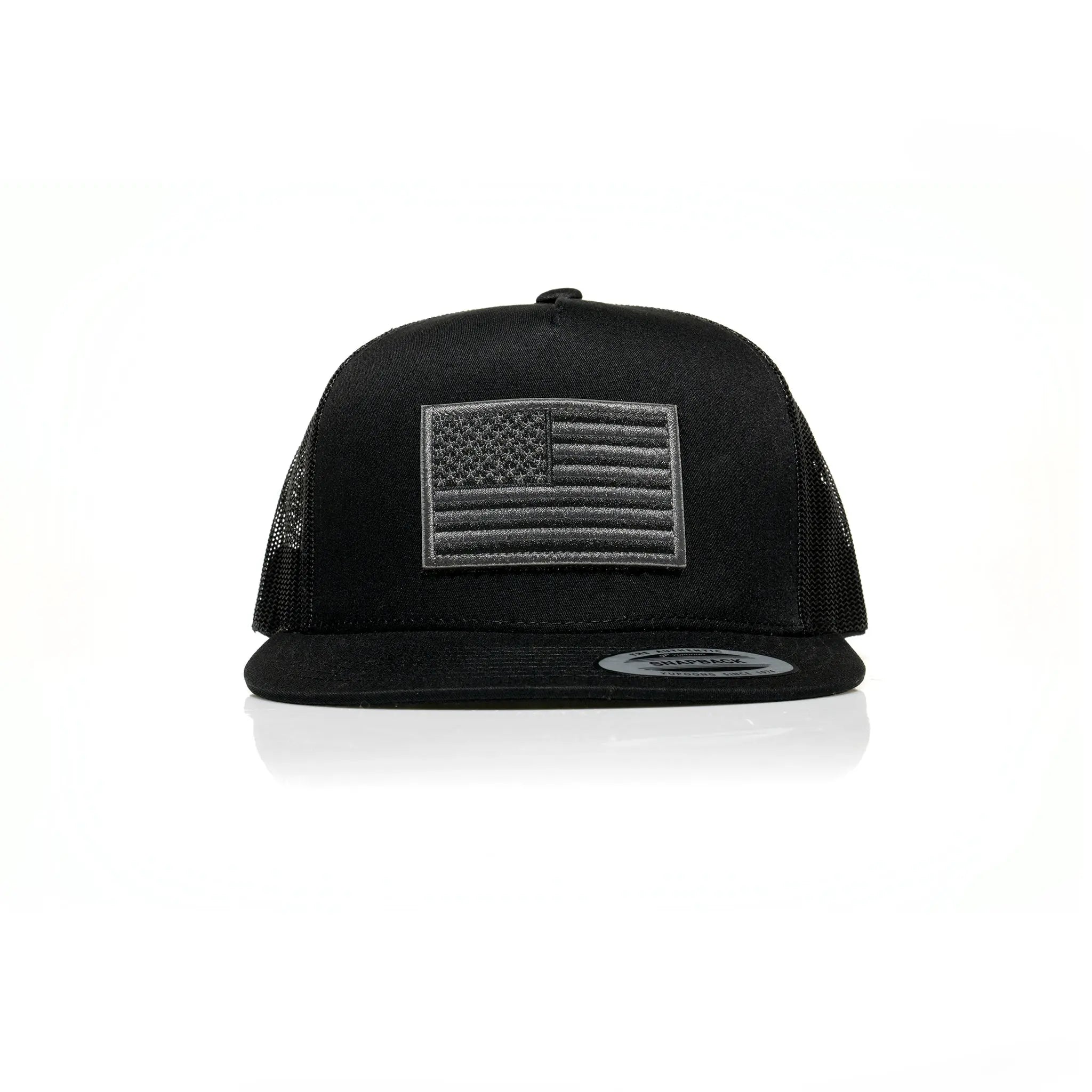 USA Black Flag Patch Trucker