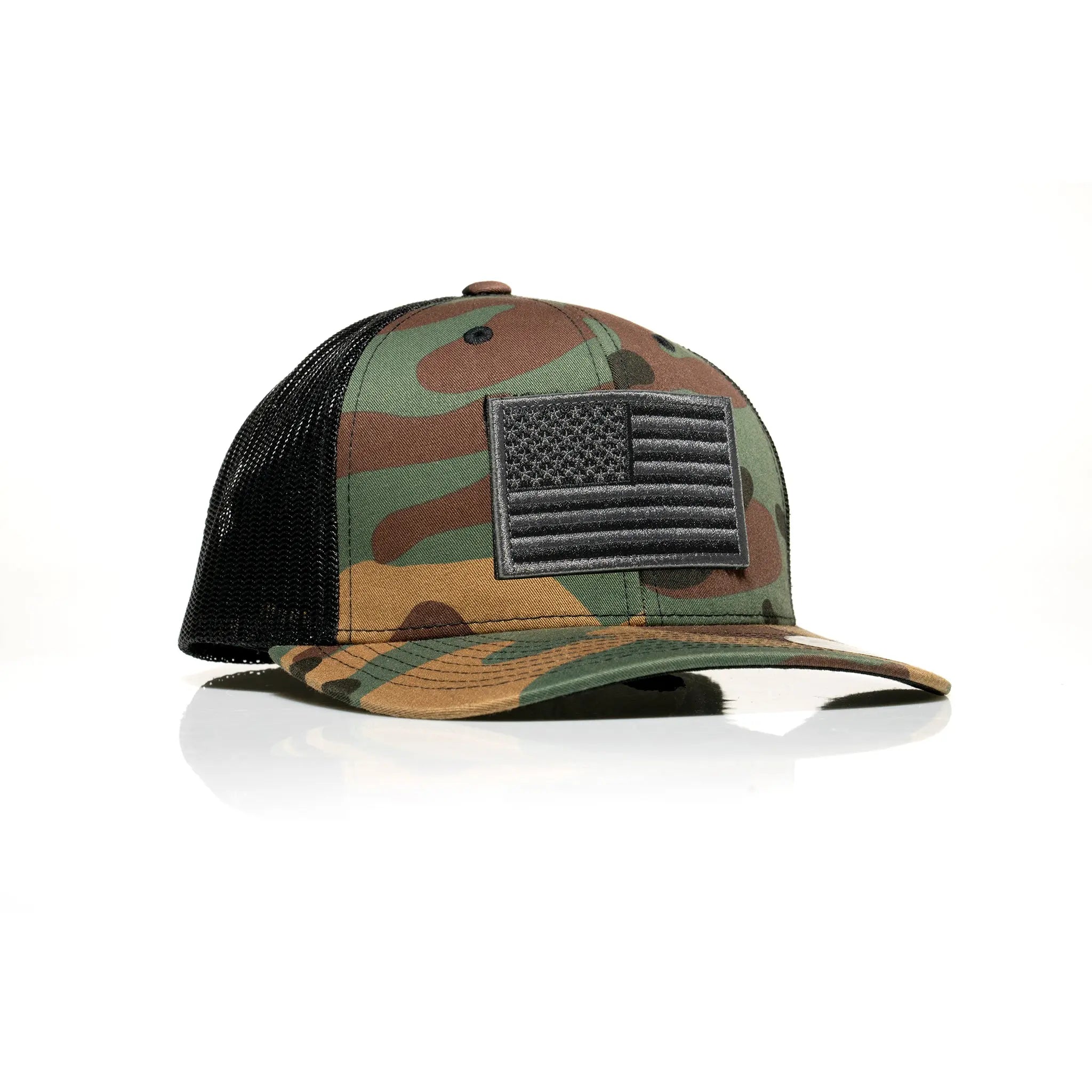 USA Black Flag Patch Trucker