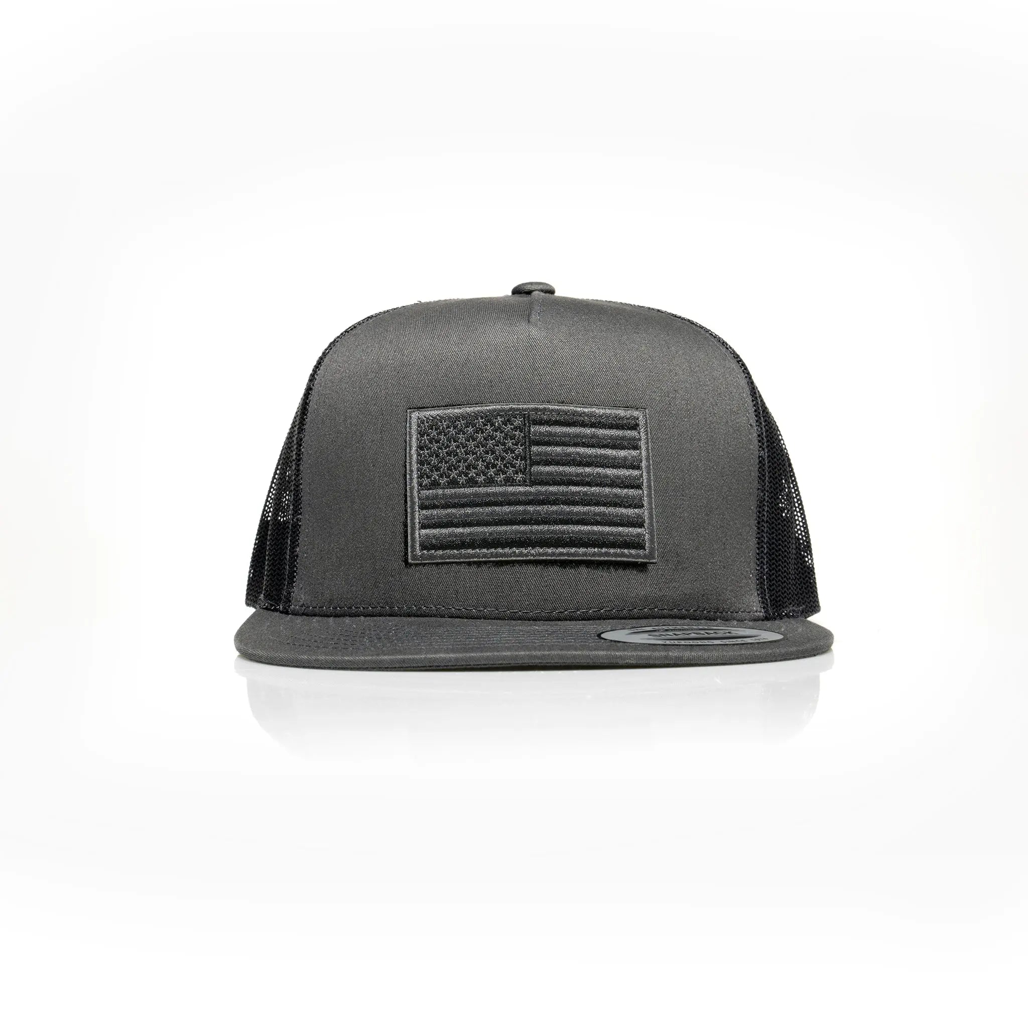 USA Black Flag Patch Trucker