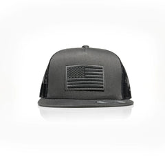 USA Black Flag Patch Trucker