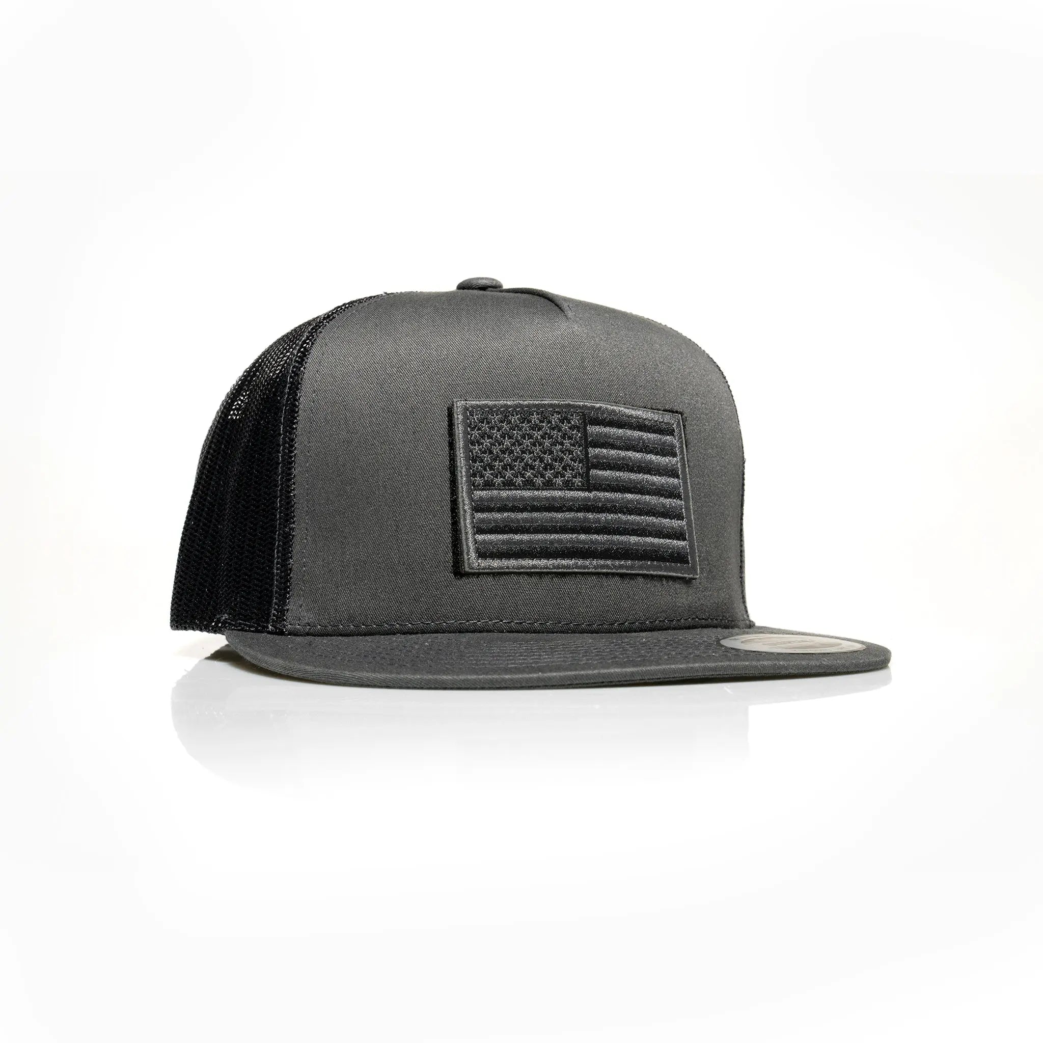 USA Black Flag Patch Trucker