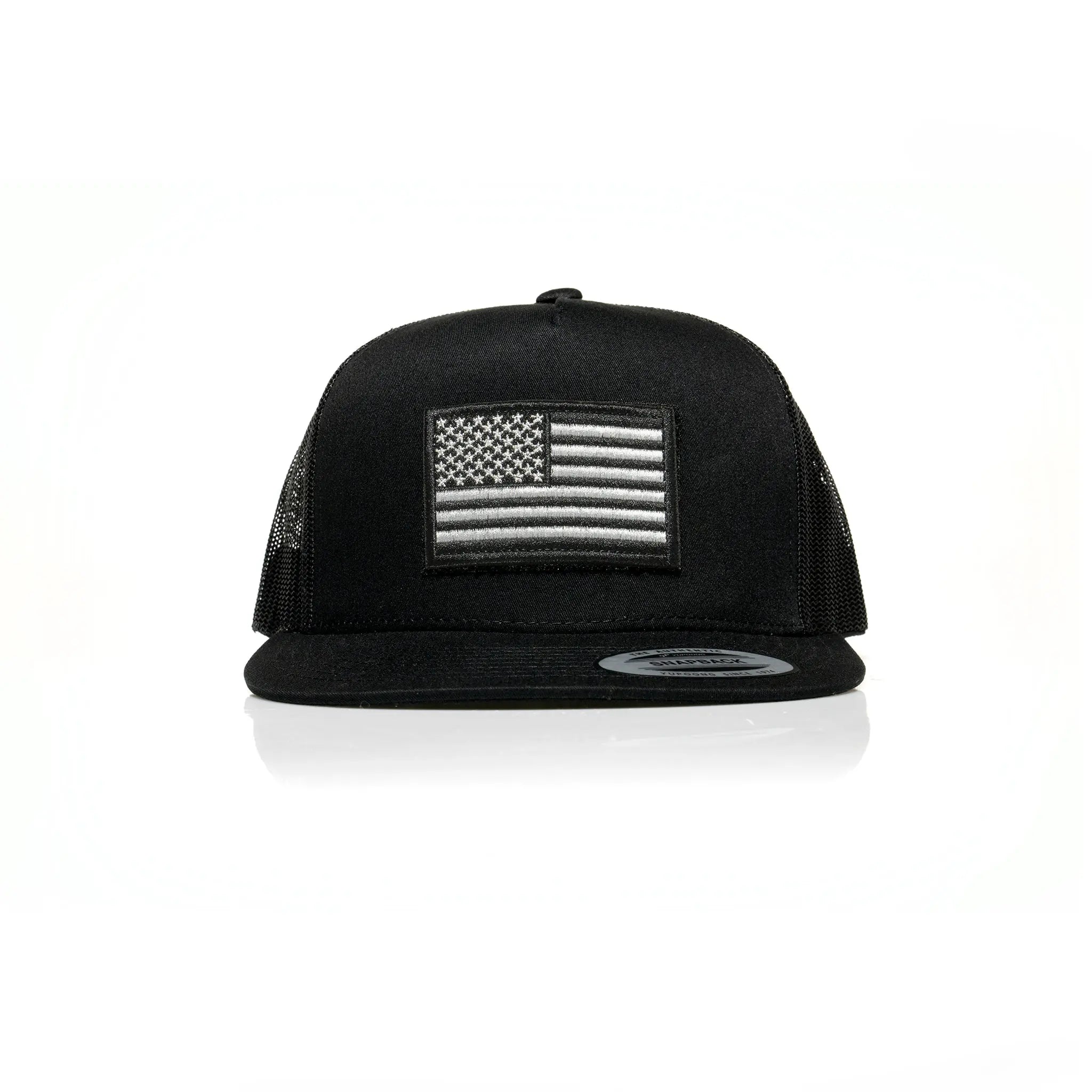 USA Black Flag Patch Trucker