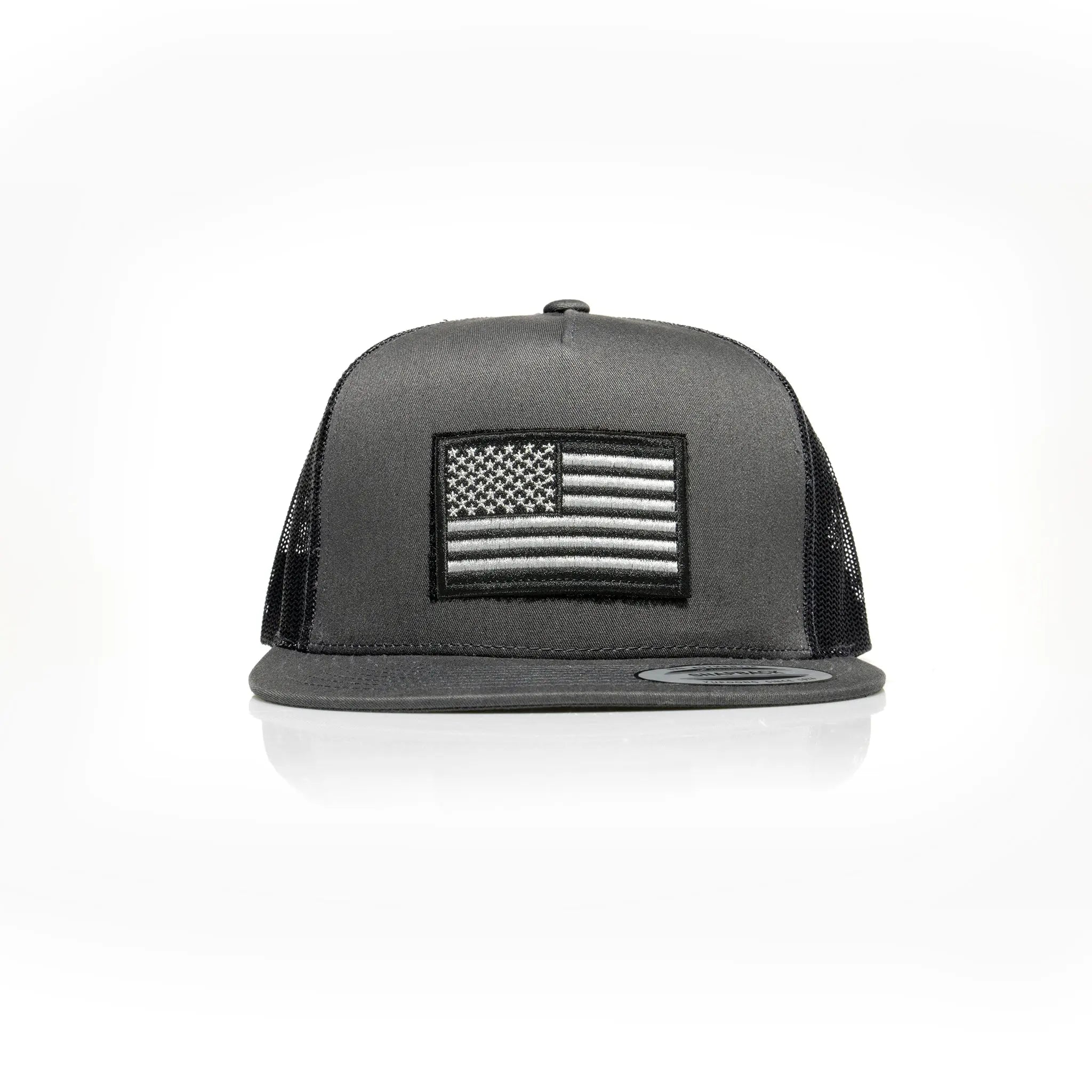 USA Black Flag Patch Trucker