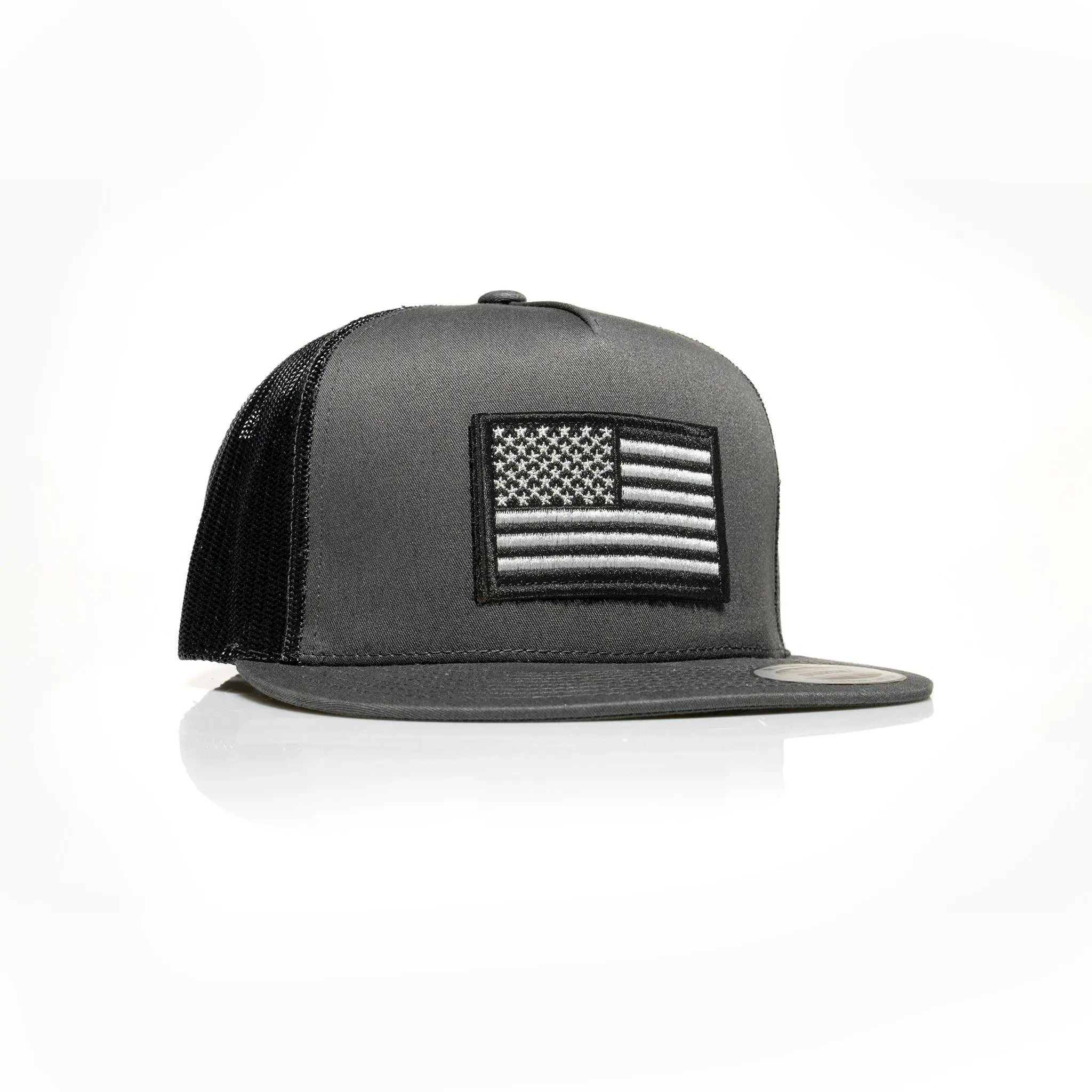USA Black Flag Patch Trucker