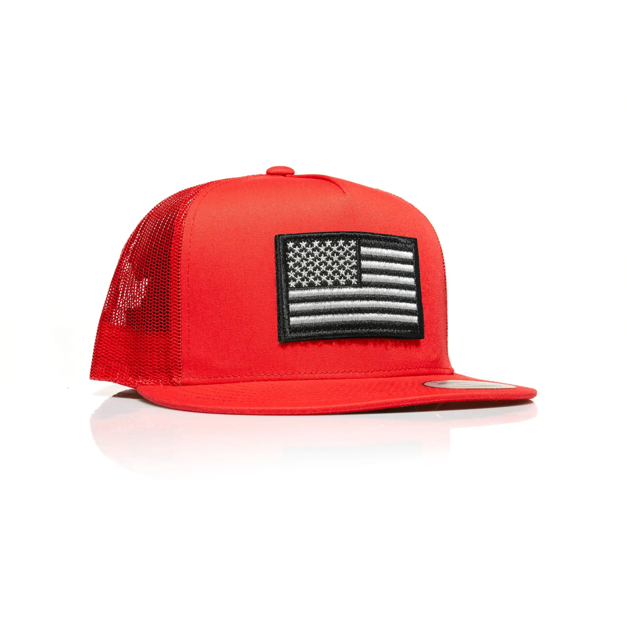 USA Black Flag Patch Trucker