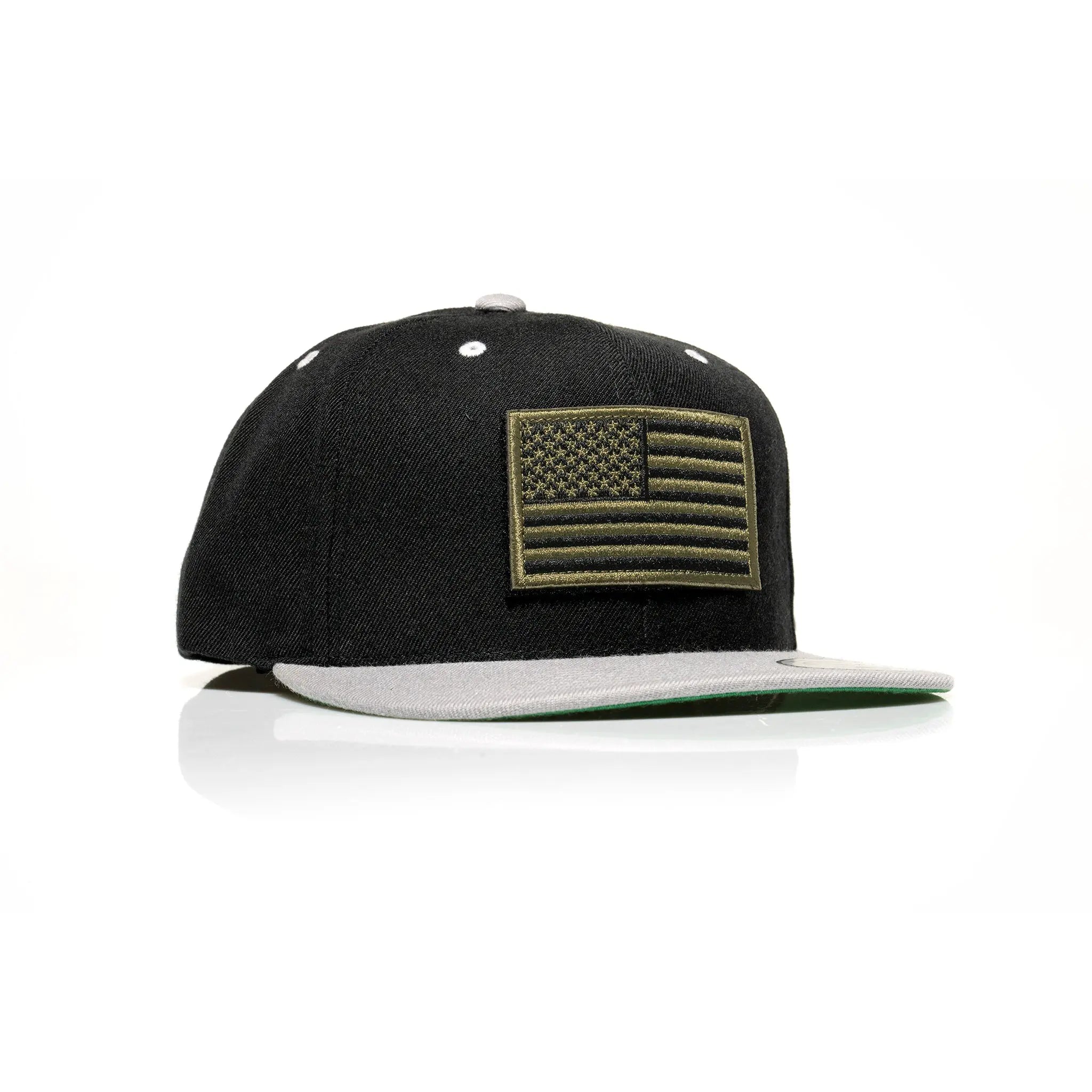 USA Green Flag Patch Snapback