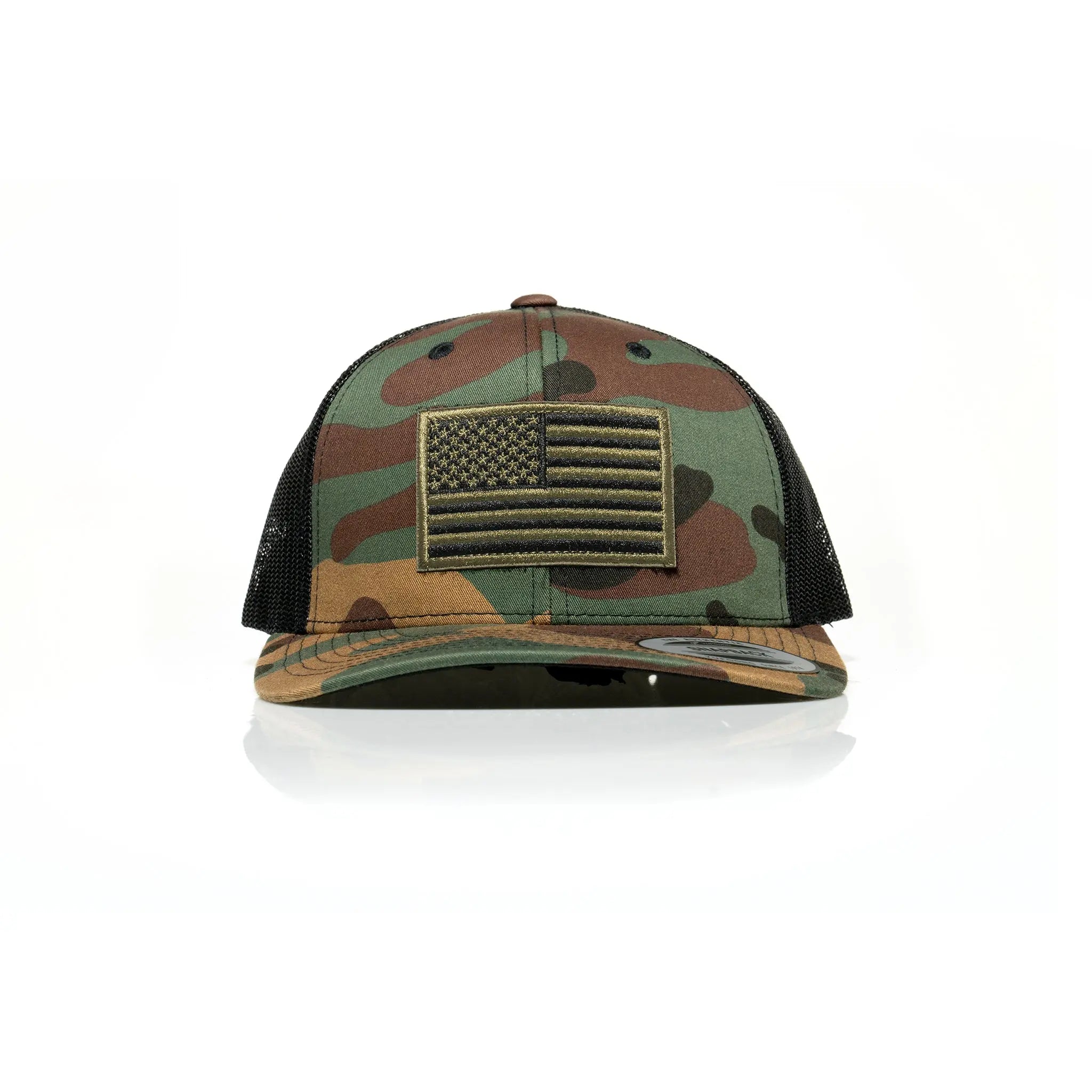 USA Green Flag Patch Trucker