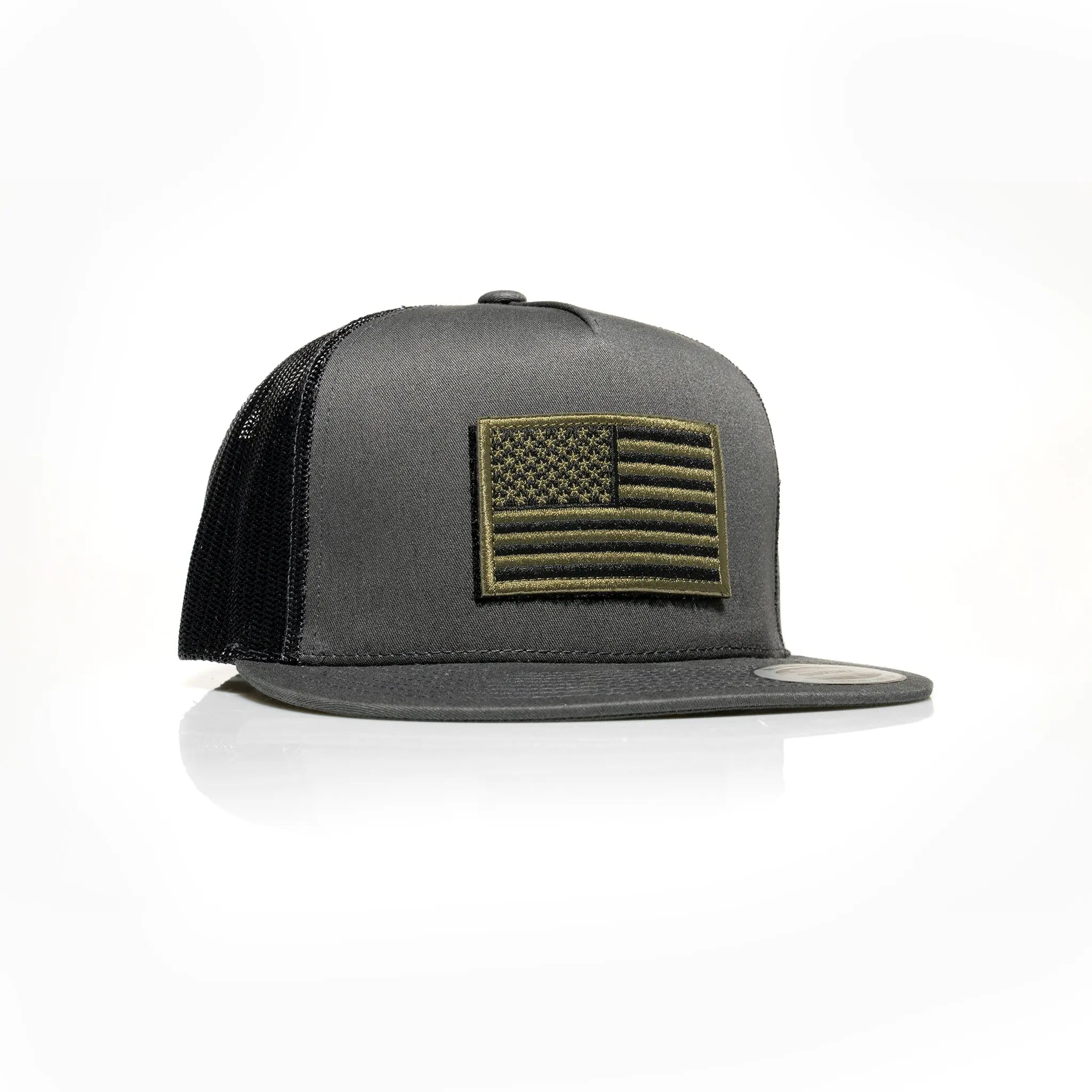 USA Green Flag Patch Trucker