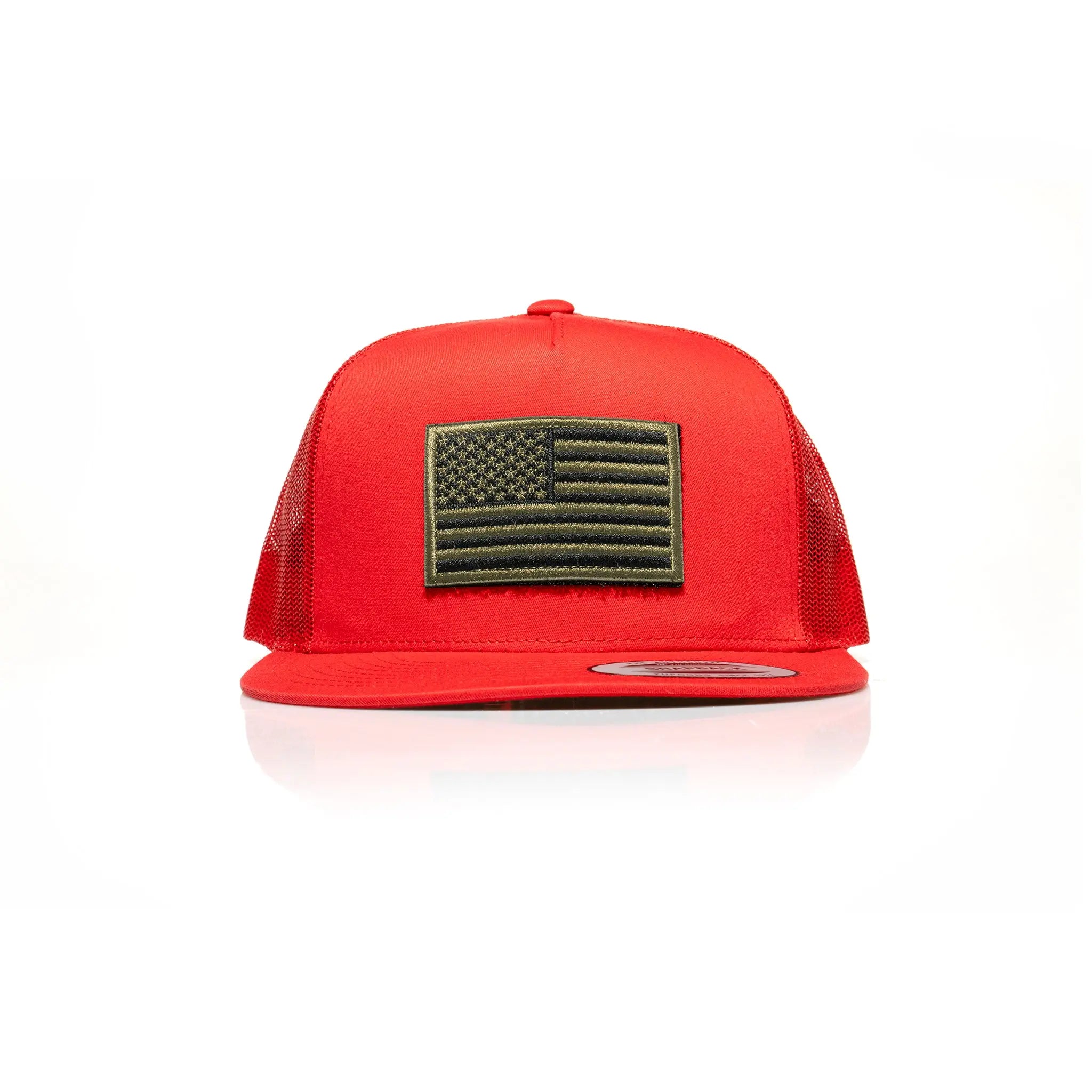 USA Green Flag Patch Trucker