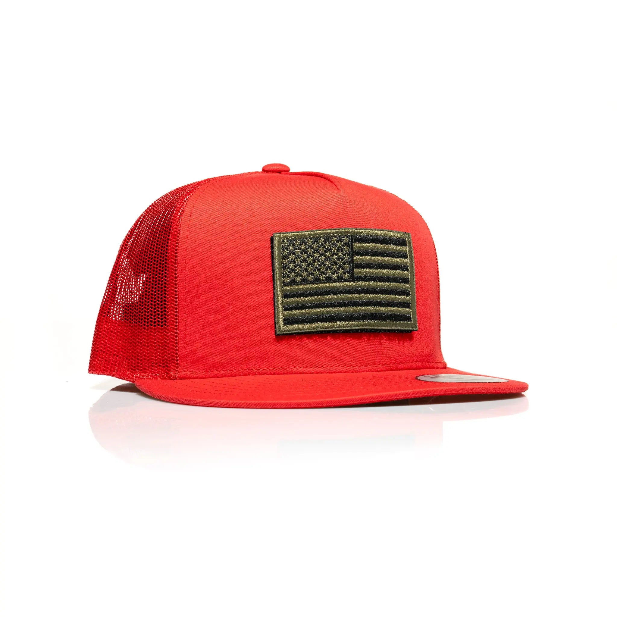 USA Green Flag Patch Trucker