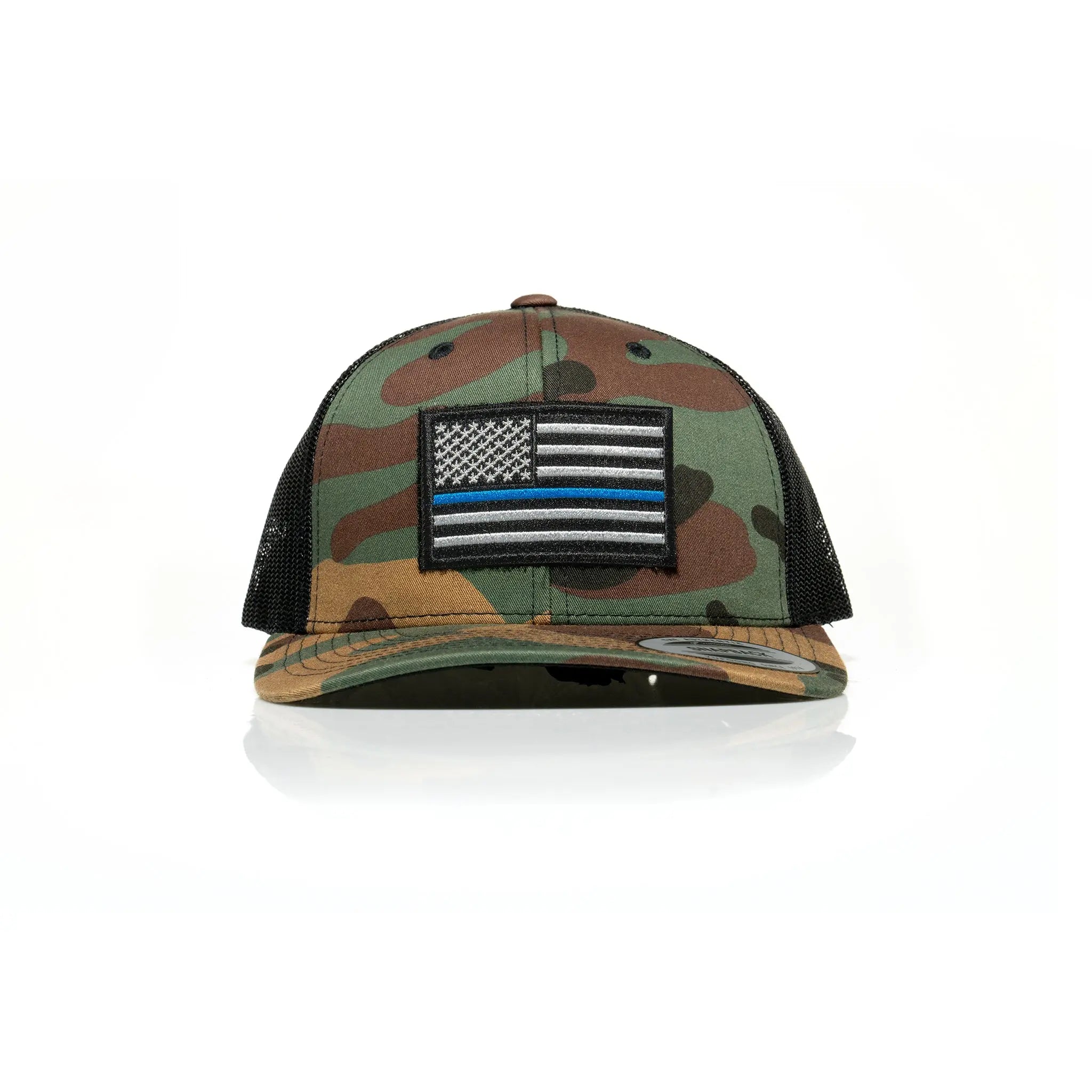 Thin Blue Line Patch Trucker