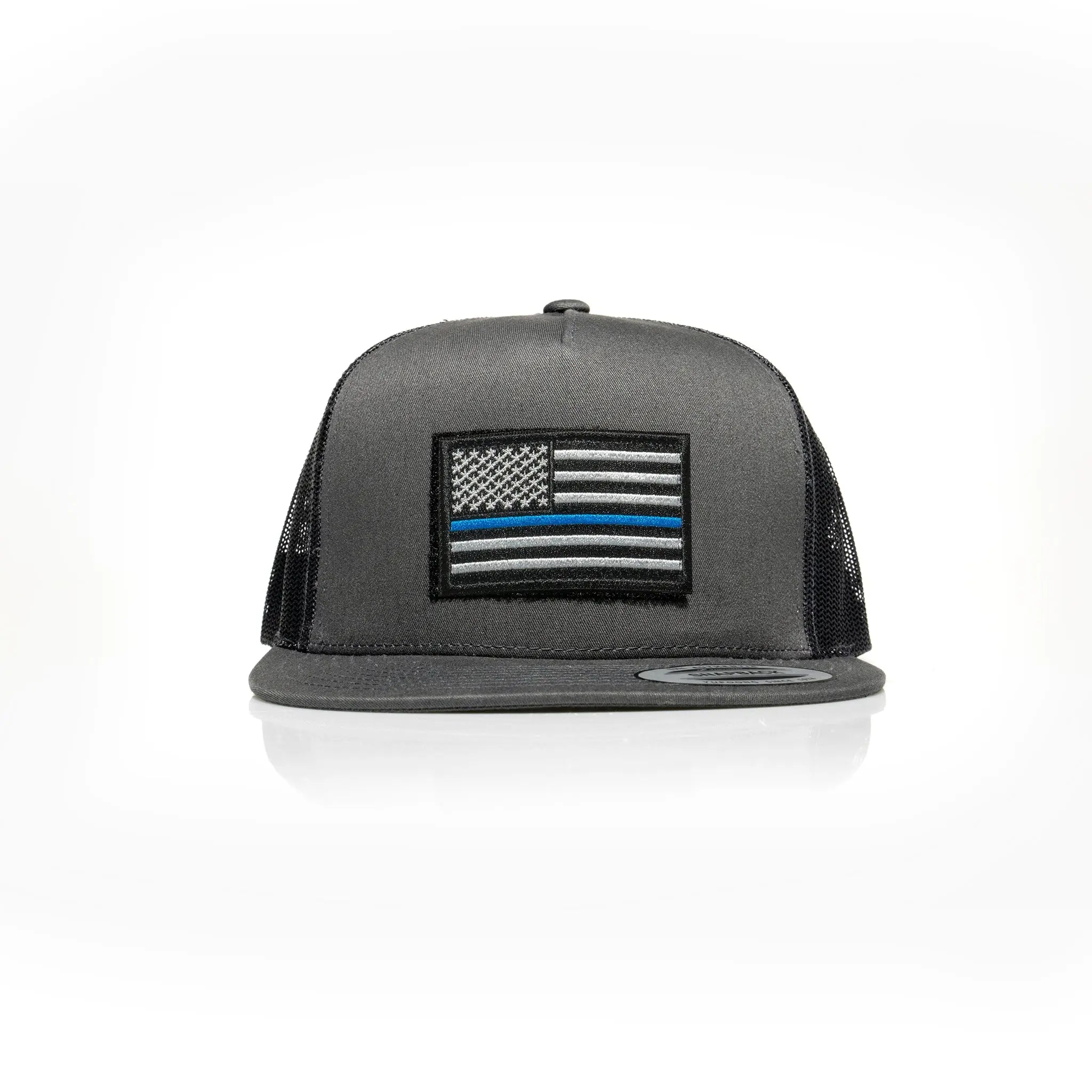 Thin Blue Line Patch Trucker