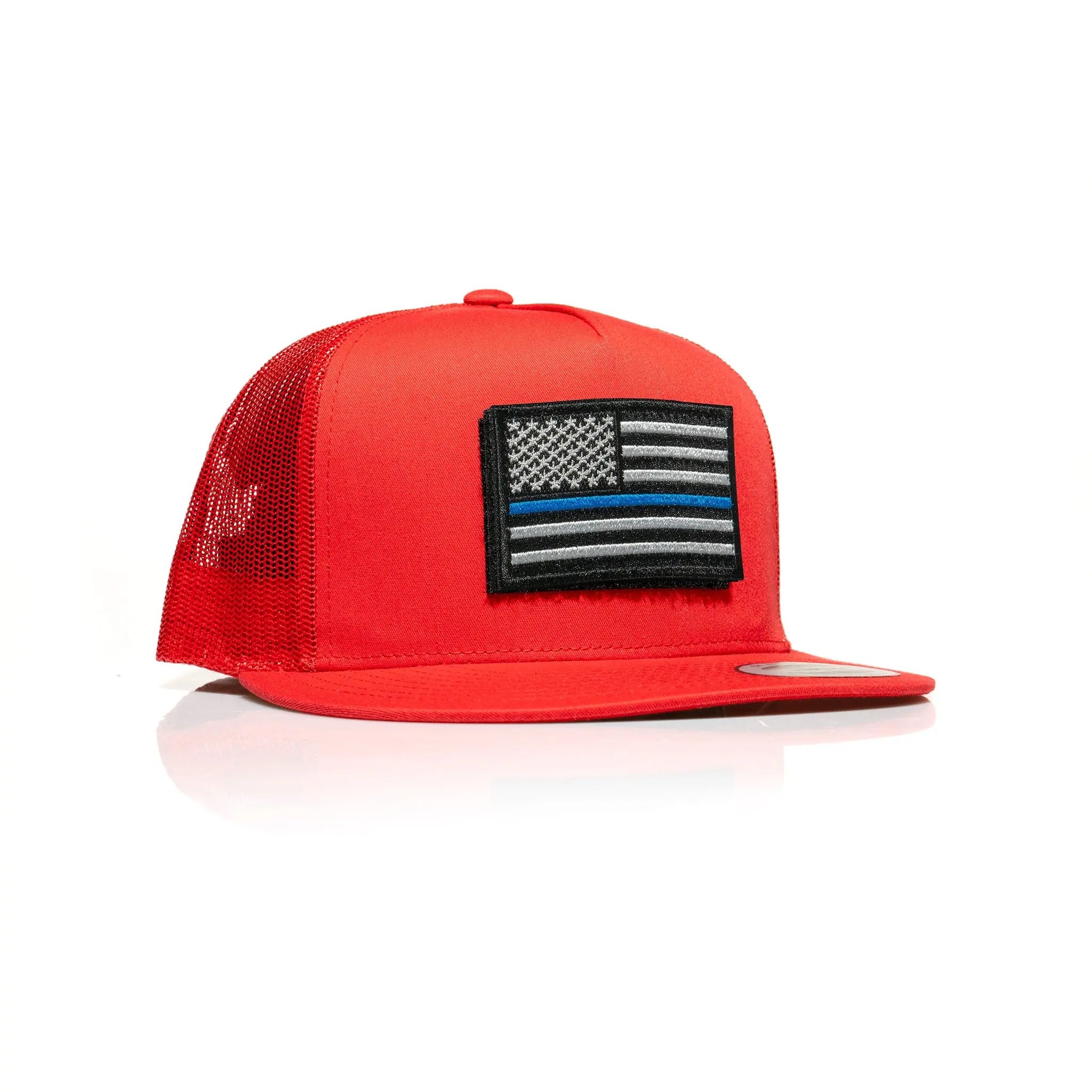 Thin Blue Line Patch Trucker