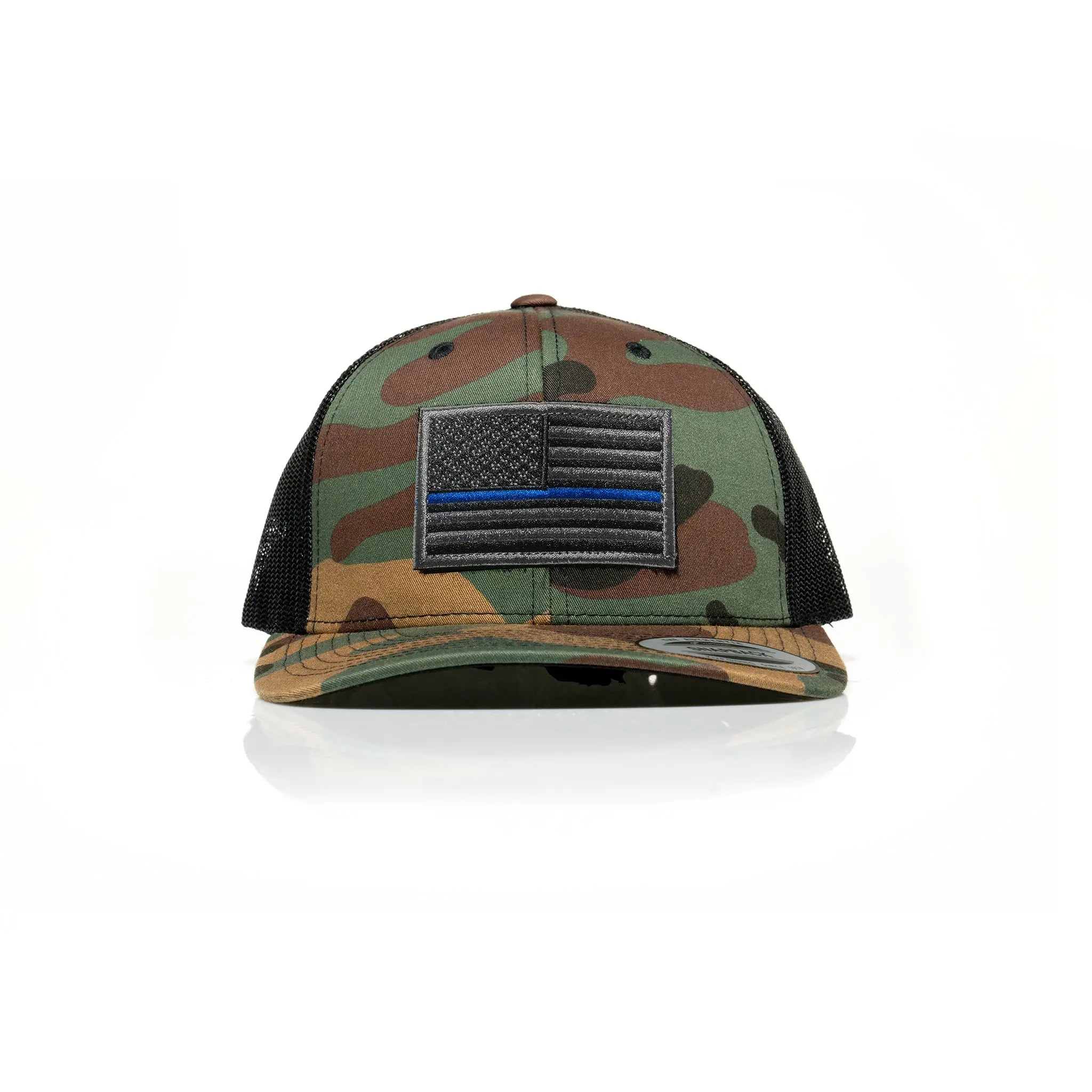Thin Blue Line Patch Trucker