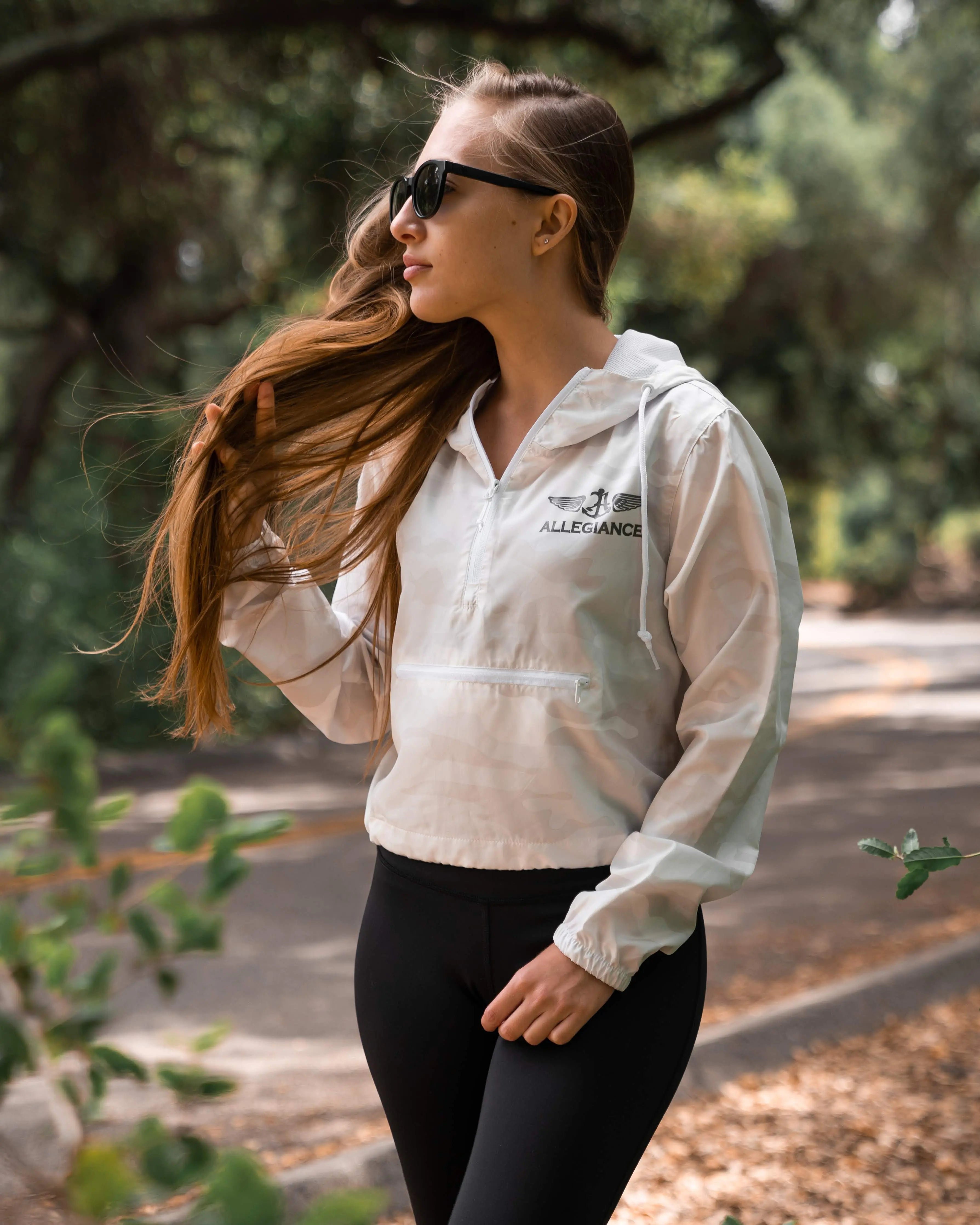 Ateam Women's Crop Windbreaker