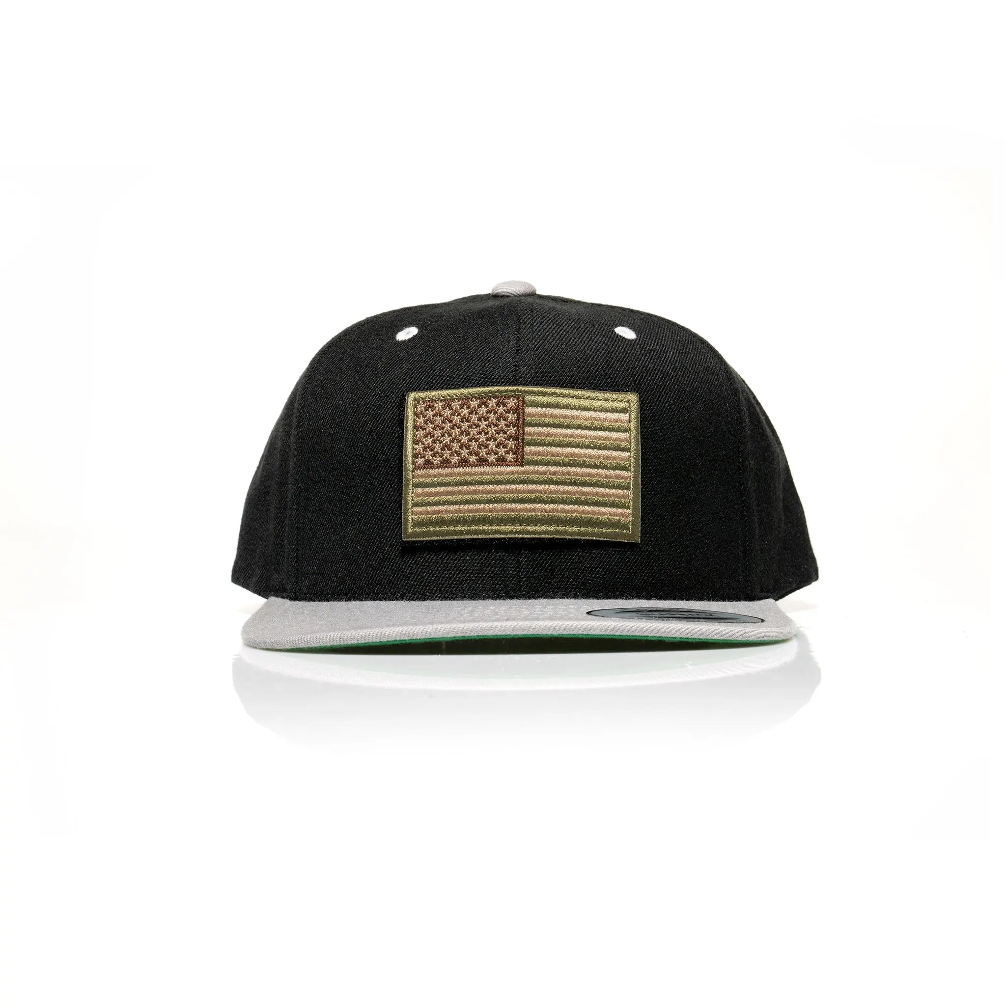 USA Tan Flag Patch Snapback