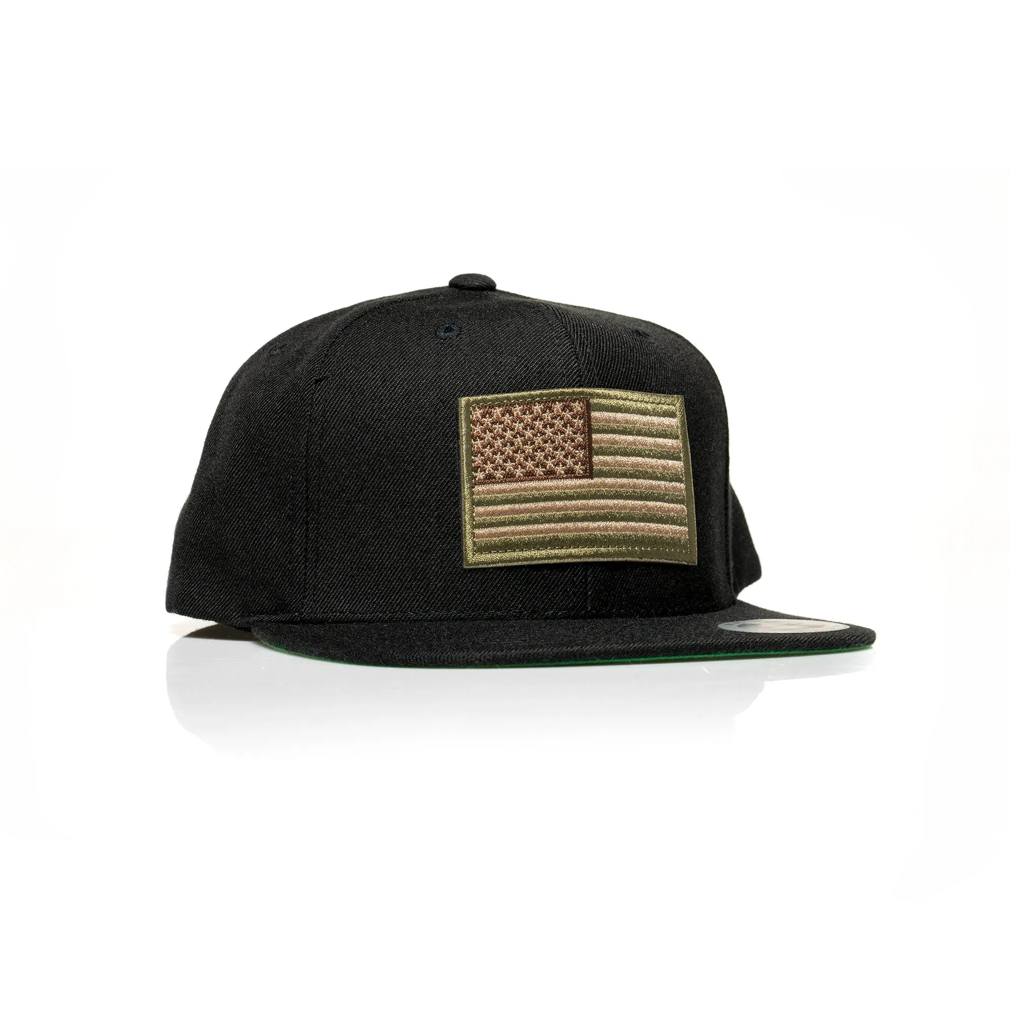 USA Tan Flag Patch Snapback