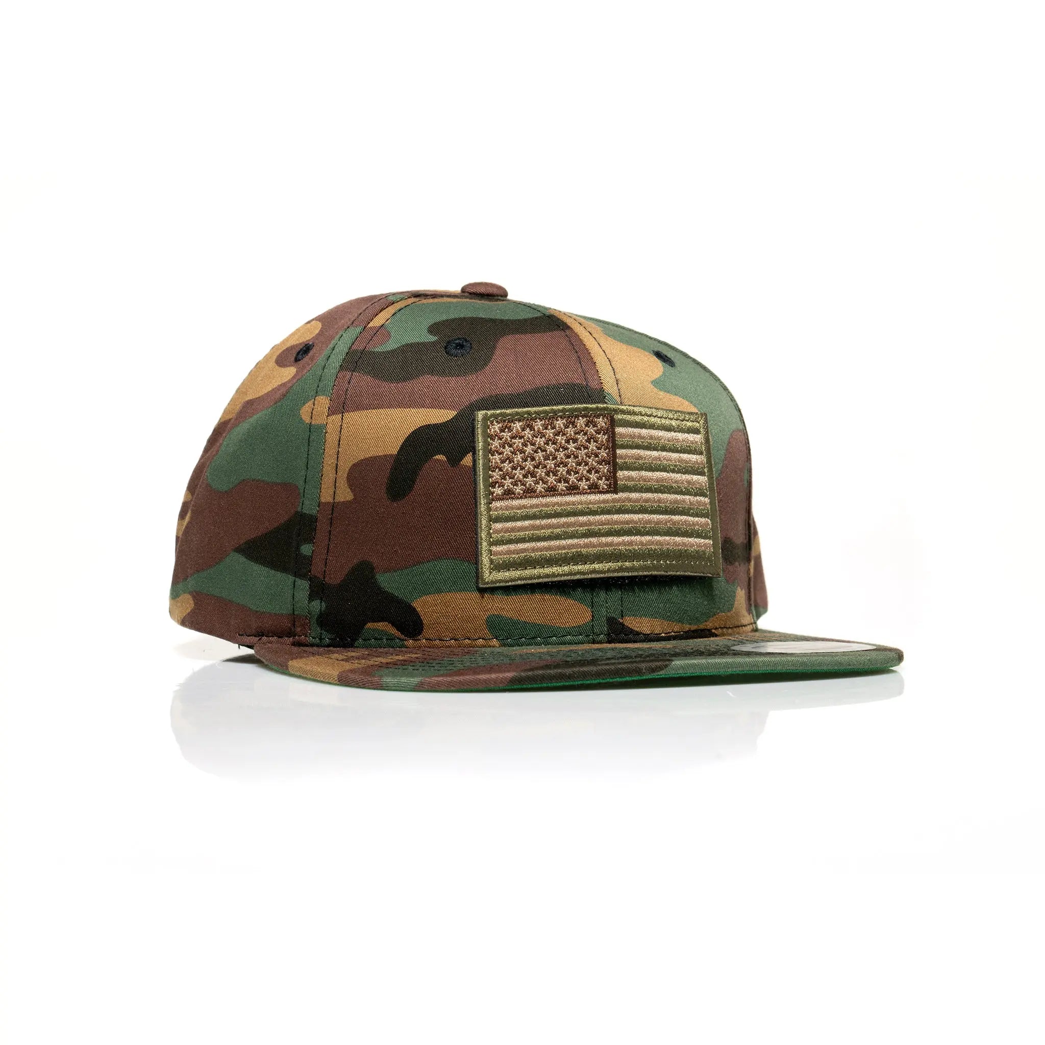 USA Tan Flag Patch Snapback