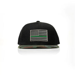 Thin Green Line Patch Snapback