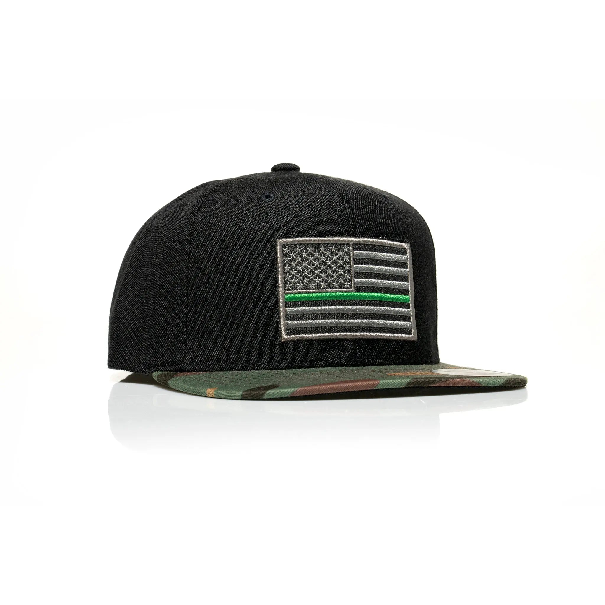 Thin Green Line Patch Snapback