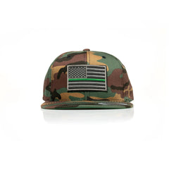 Thin Green Line Patch Snapback