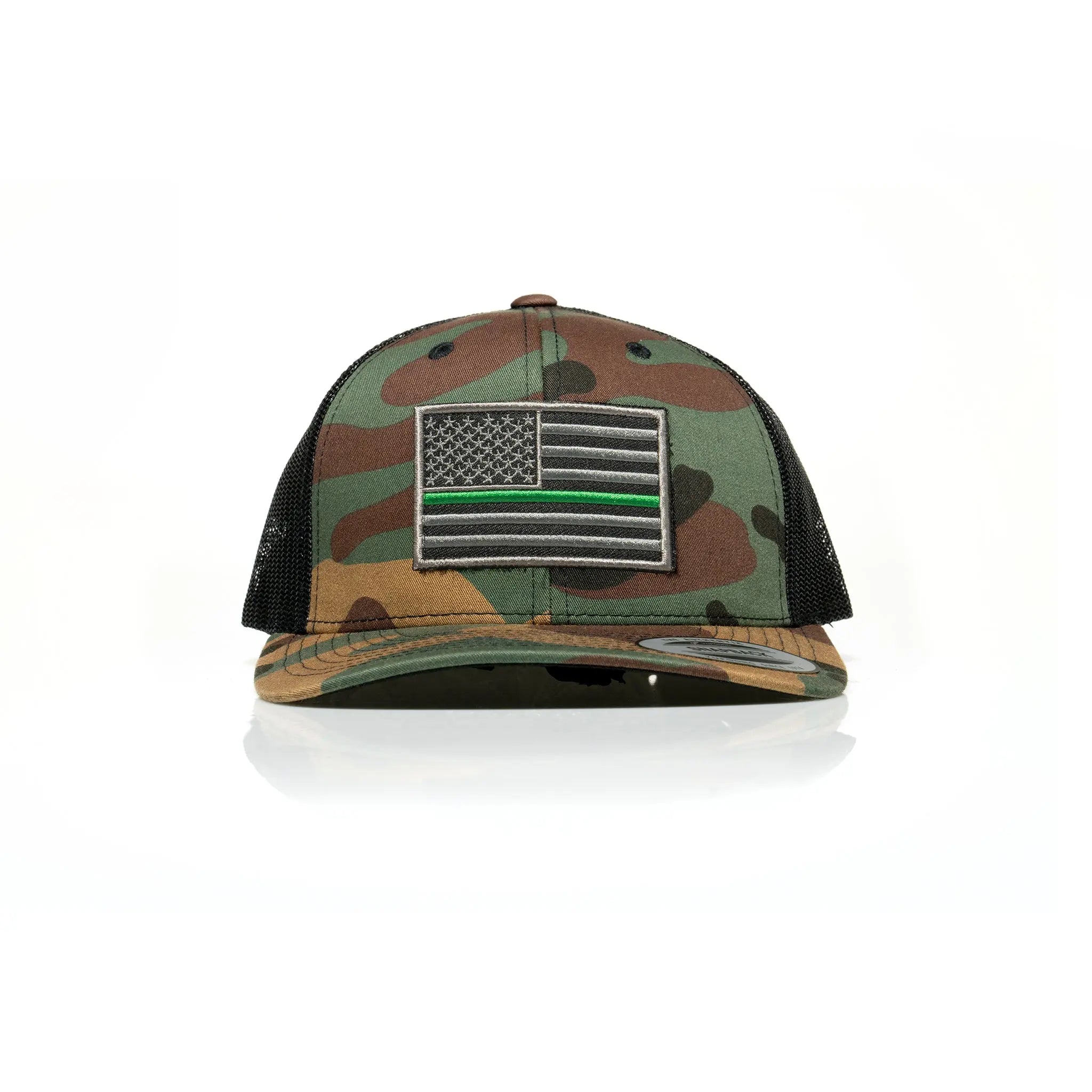 Thin Green Line Patch Trucker