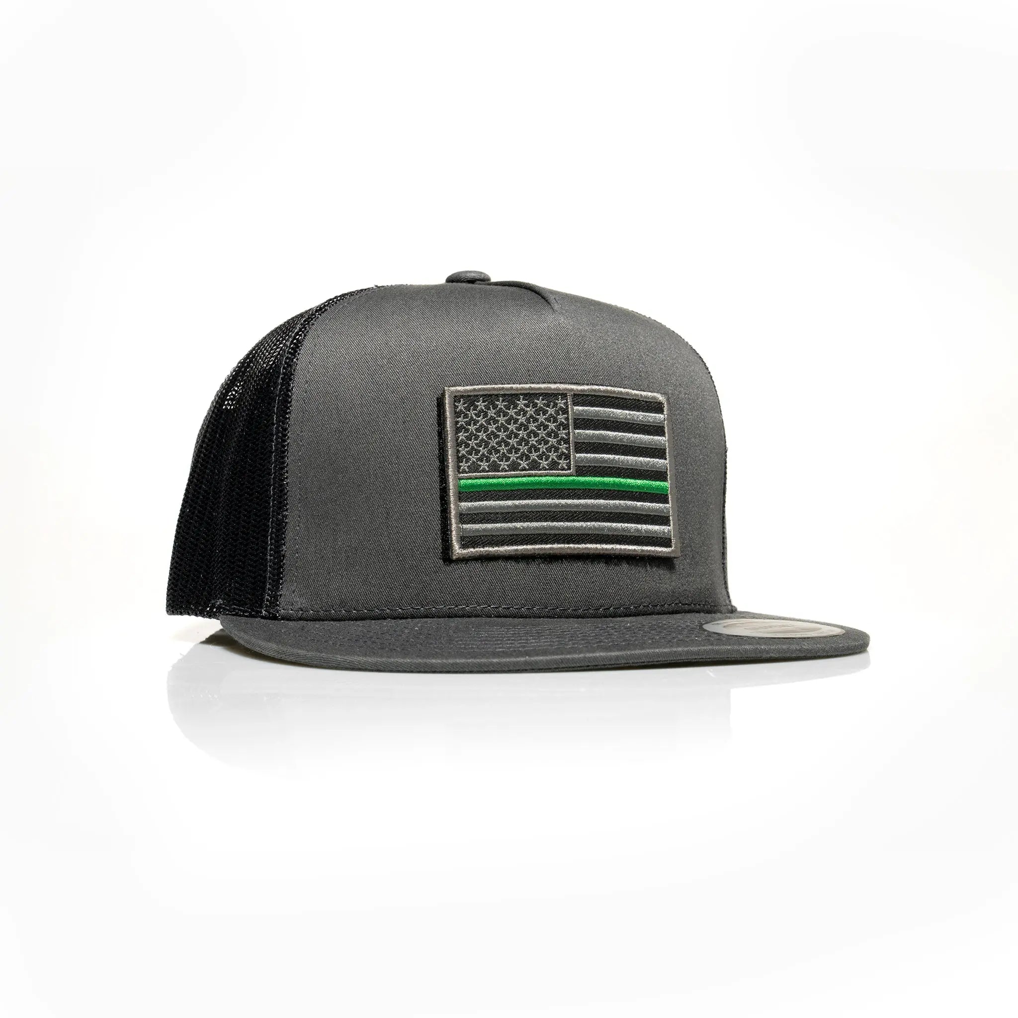Thin Green Line Patch Trucker