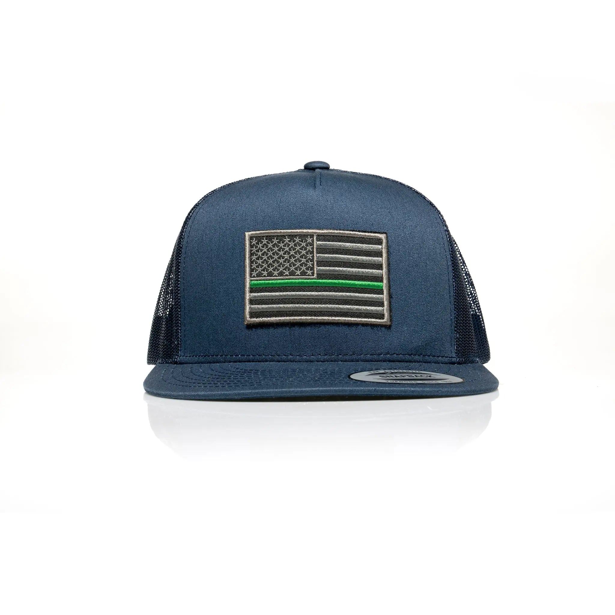 Thin Green Line Patch Trucker